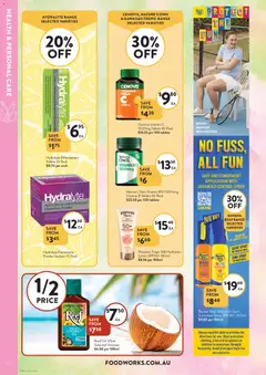 Preview of Foodworks  Catalogue  - valid from 28.01.2026 | Page: 12 | Products: Sunscreen, Lotion, Sunglasses, Lemon