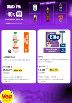Vista previa Vea - Black Friday válido desde el 24.11.2025 | Página: 2 | Productos: Papel higiénico, Leche