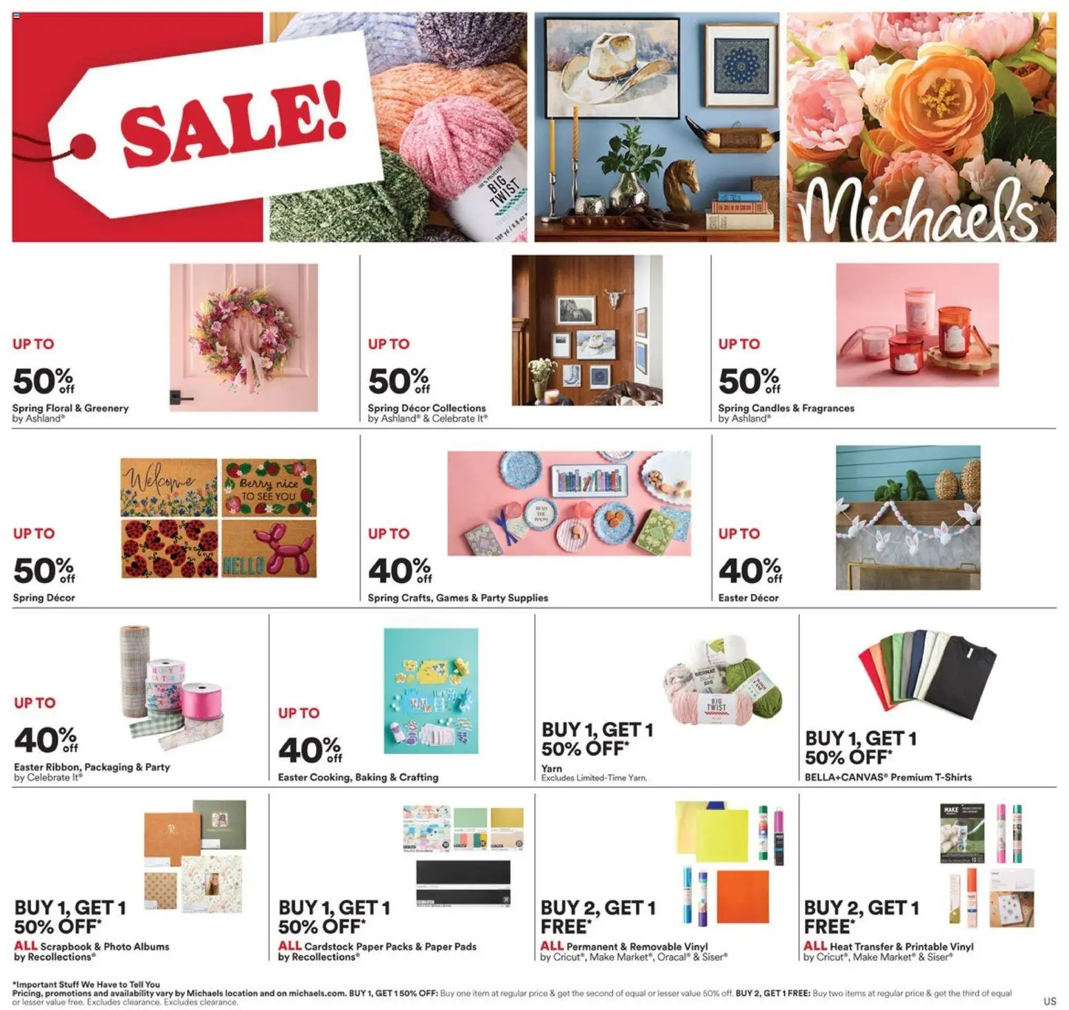 Michaels - Leaflet - valid from 22.02.2026 | Page: 1 | Products: Yarn, Pads