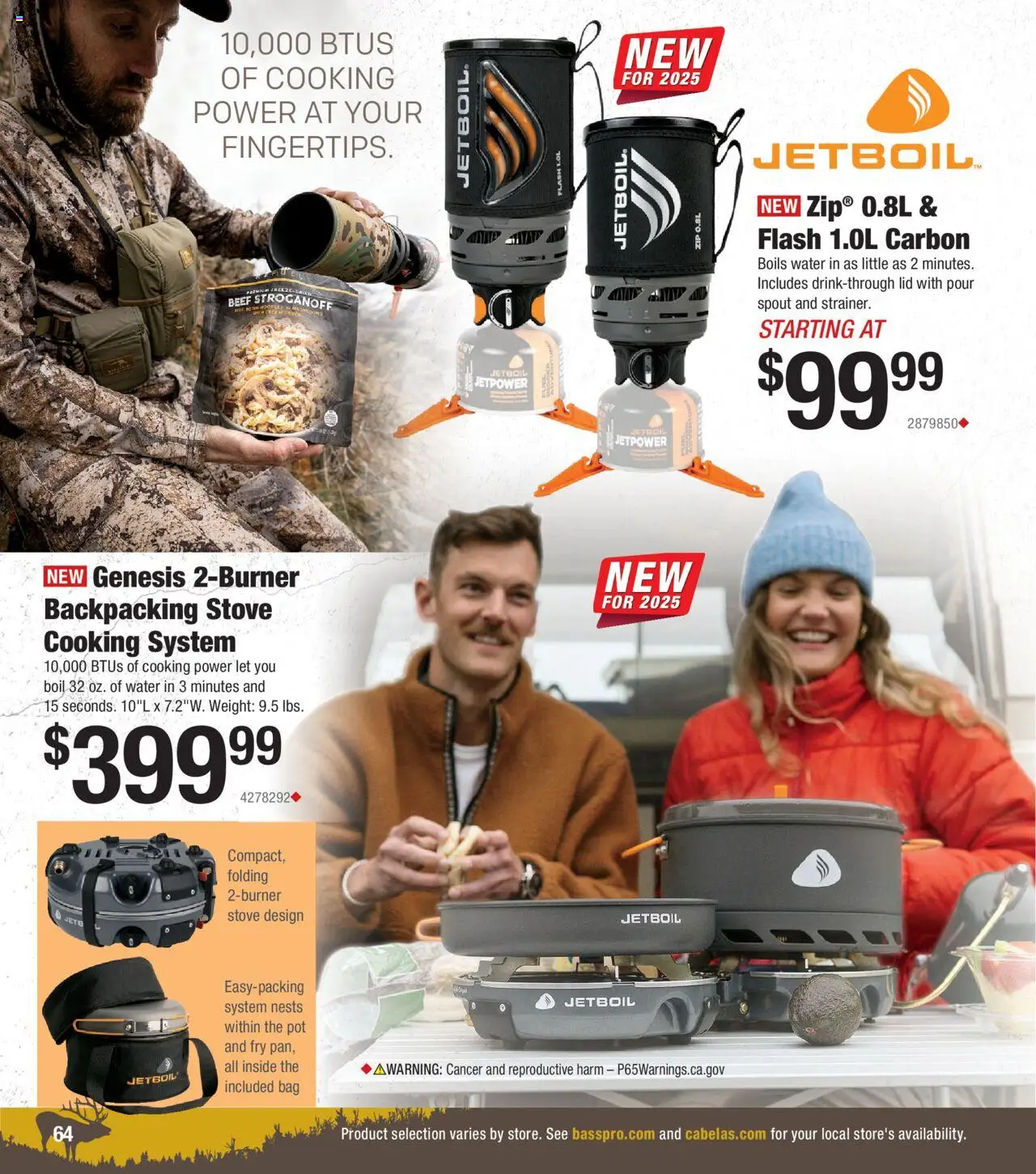 Cabela's Big Game Hunting 25 - valid from 12.06.2025 | Page: 64 | Products: Water, Bag, Stove, Weight