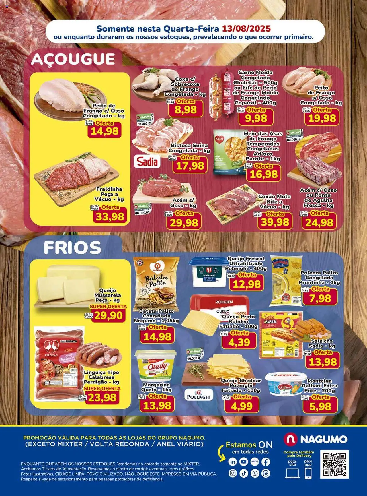 Nagumo Folheto - válido de 13.08.2025 | Página: 2 | Produtos: Cheddar, Chuletão, Mussarela, Carne moída