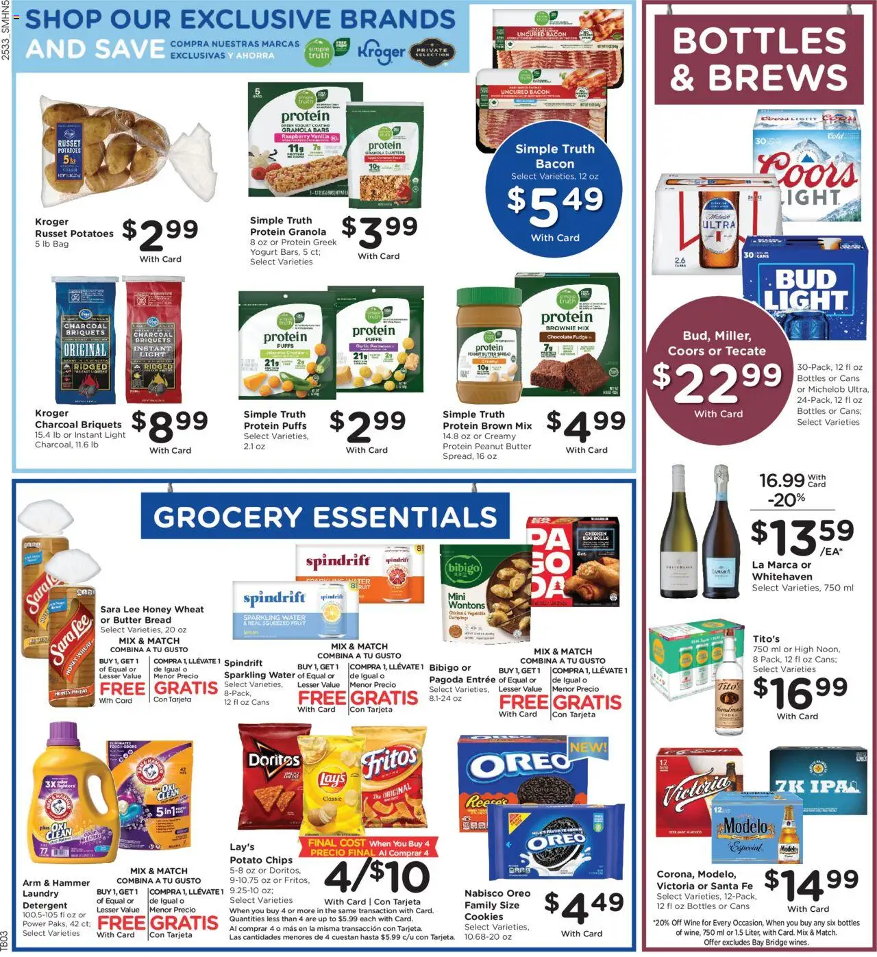 Smith's Weekly Ad - valid from 17.09.2025 | Page: 7 | Products: Butter, Chocolate, Wine, Chips