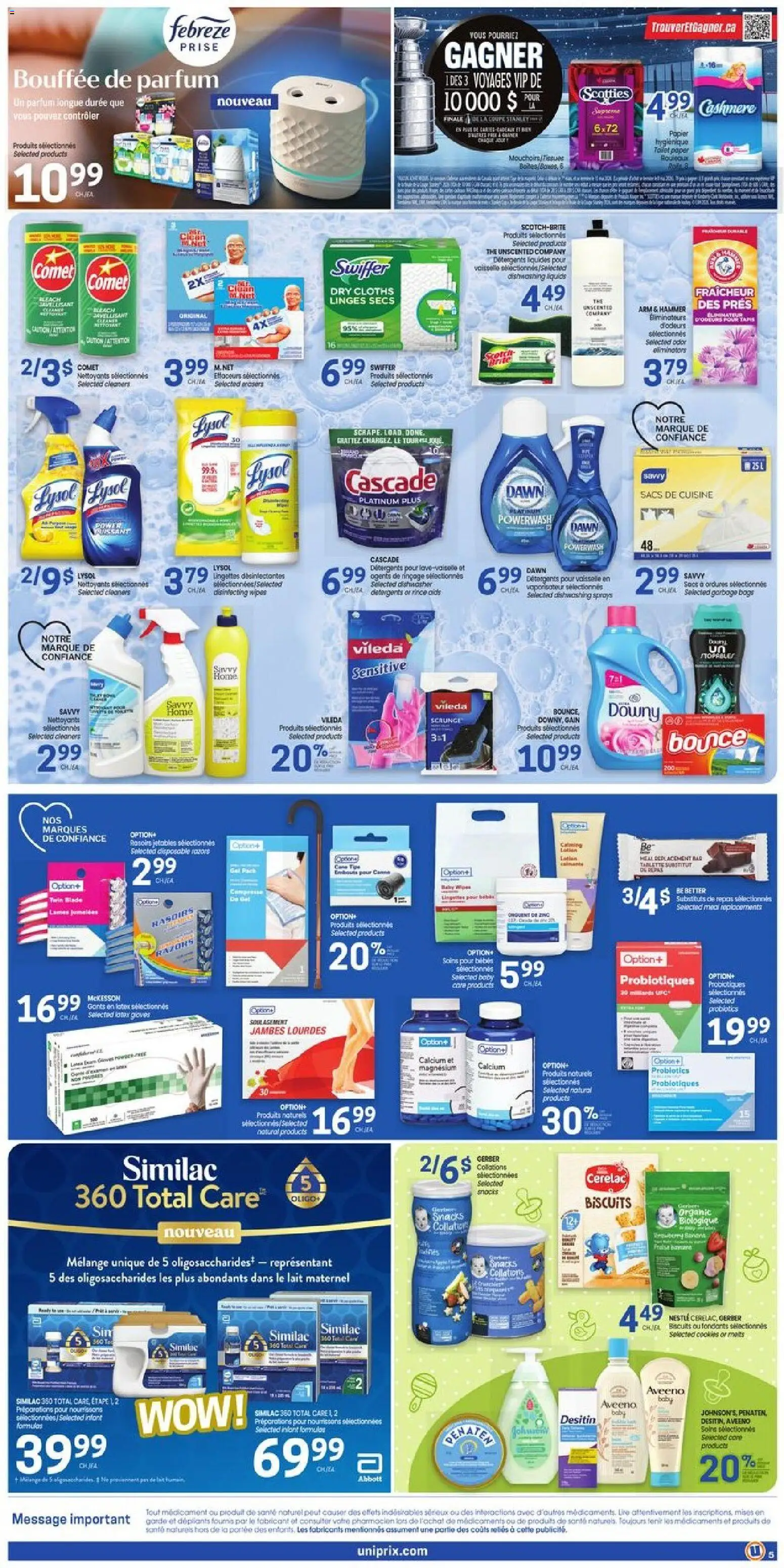 Uniprix flyer valid from 09.04.2026 | Page: 7 | Products: Cookies, Gloves, Dishwasher