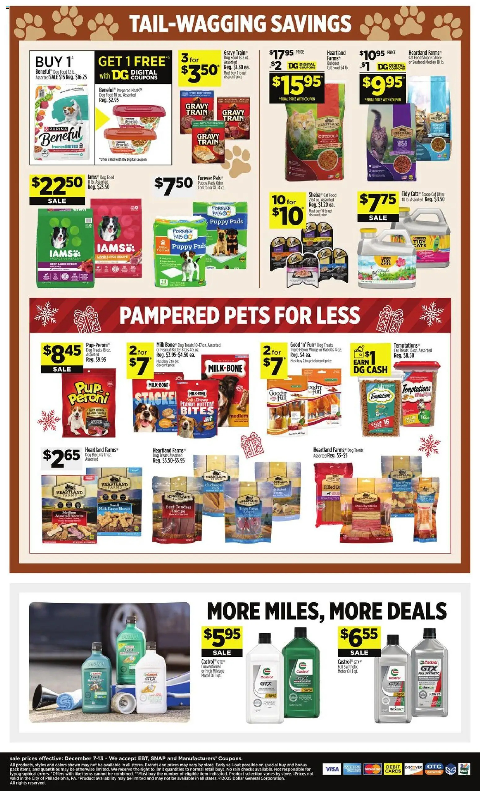 Dollar General Weekly Ad - TX - valid from 07.12.2025 | Page: 19 | Products: Butter, Beef, Pads, Motor Oil