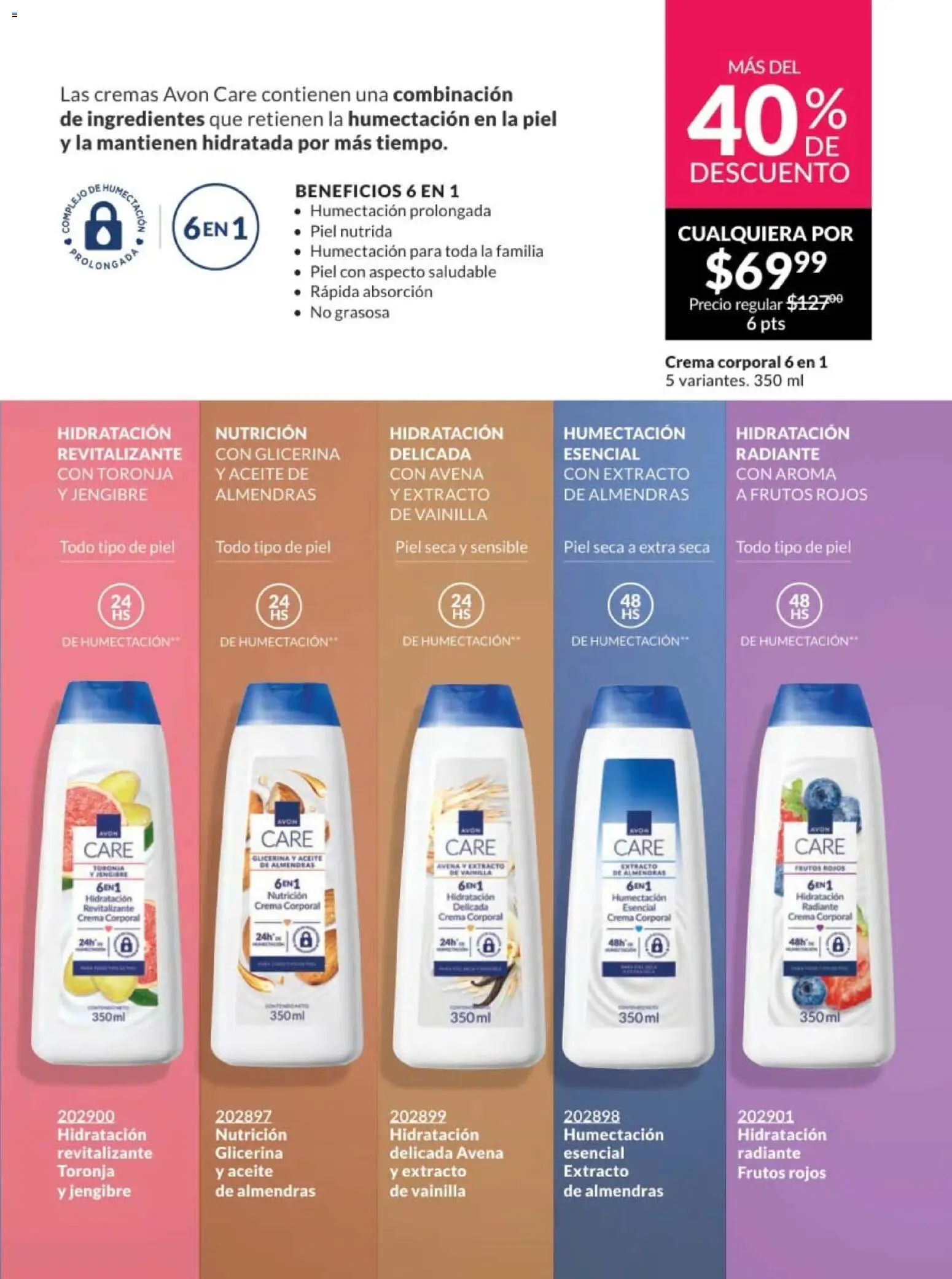 Nuevas ofertas de AVON válidas en toda la República Mexicana desde el 30.01.2026. ¡Encuentra las mejores ofertas en AVON campaña 3 2026! | Página: 13 | Productos: Almendras, Avena, Crema, Aceite