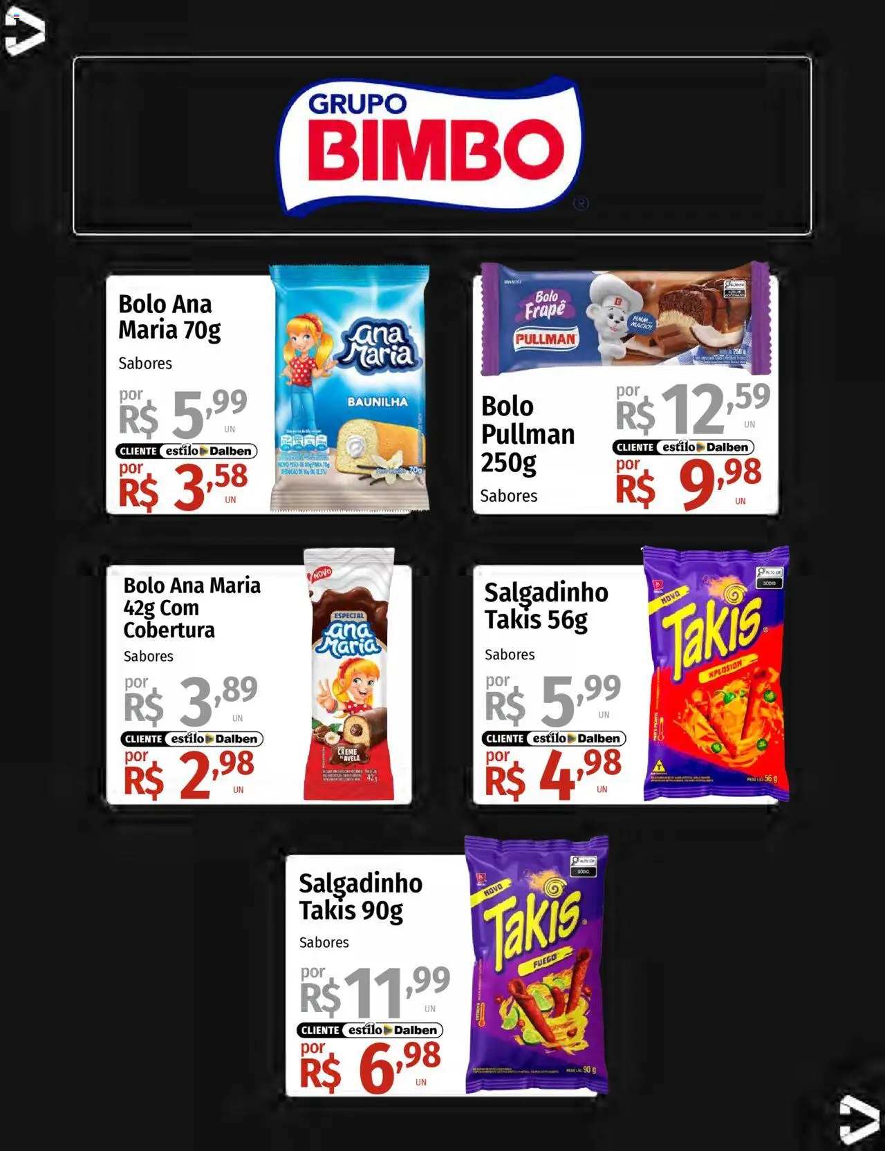 Supermercado Dalben Folheto - válido de 15.08.2025 | Página: 17 | Produtos: Bolo, Creme