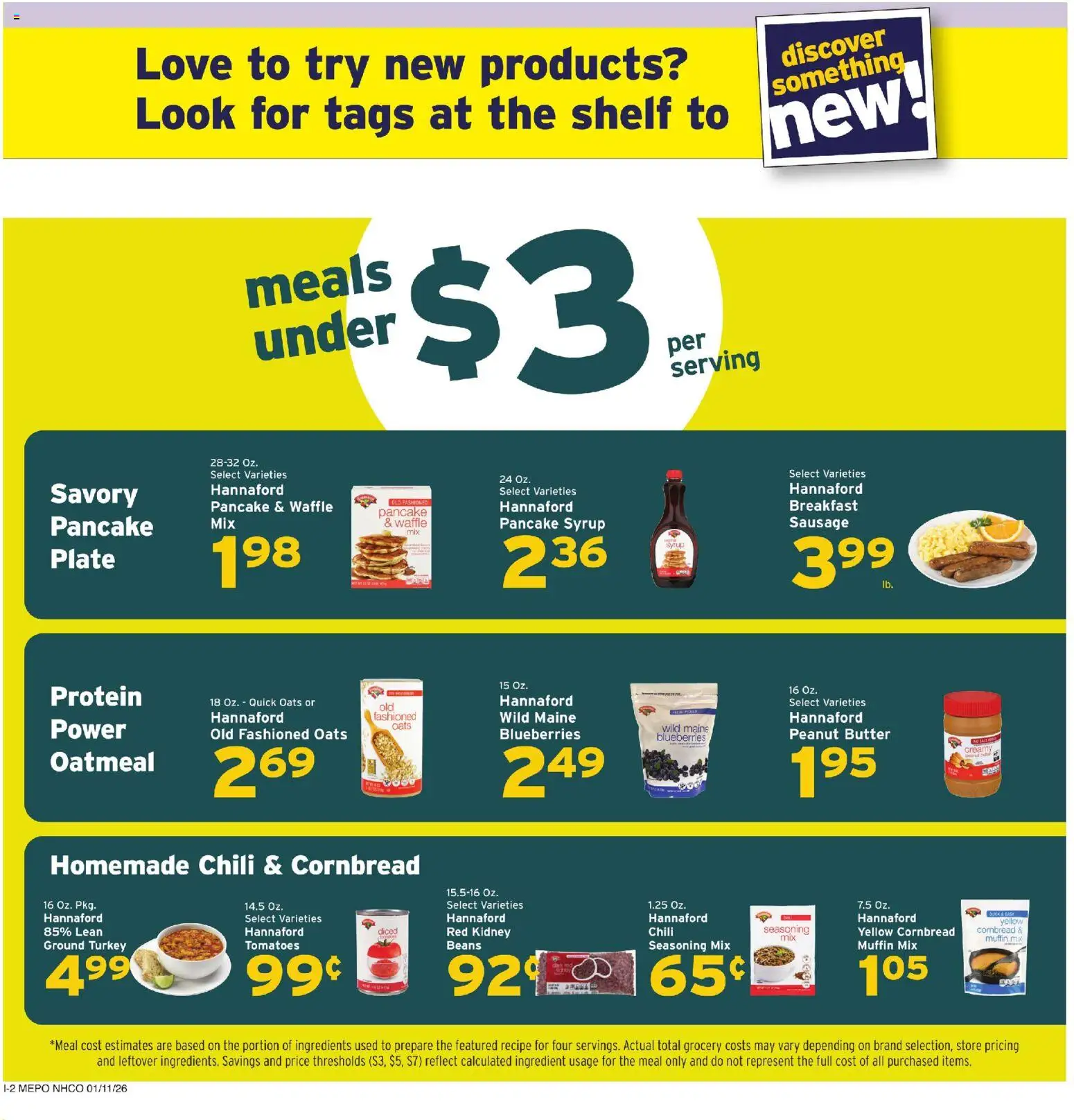 Hannaford Weekly Ad - valid from 11.01.2026 | Page: 12 | Products: Shelf, Tomatoes, Sausage, Blueberries