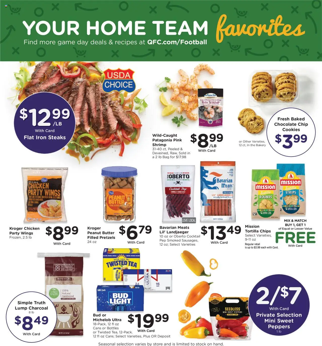 QFC Weekly Ad - OR - valid from 22.10.2025 | Page: 9 | Products: Chips, Chocolate Chip, Game, Iron