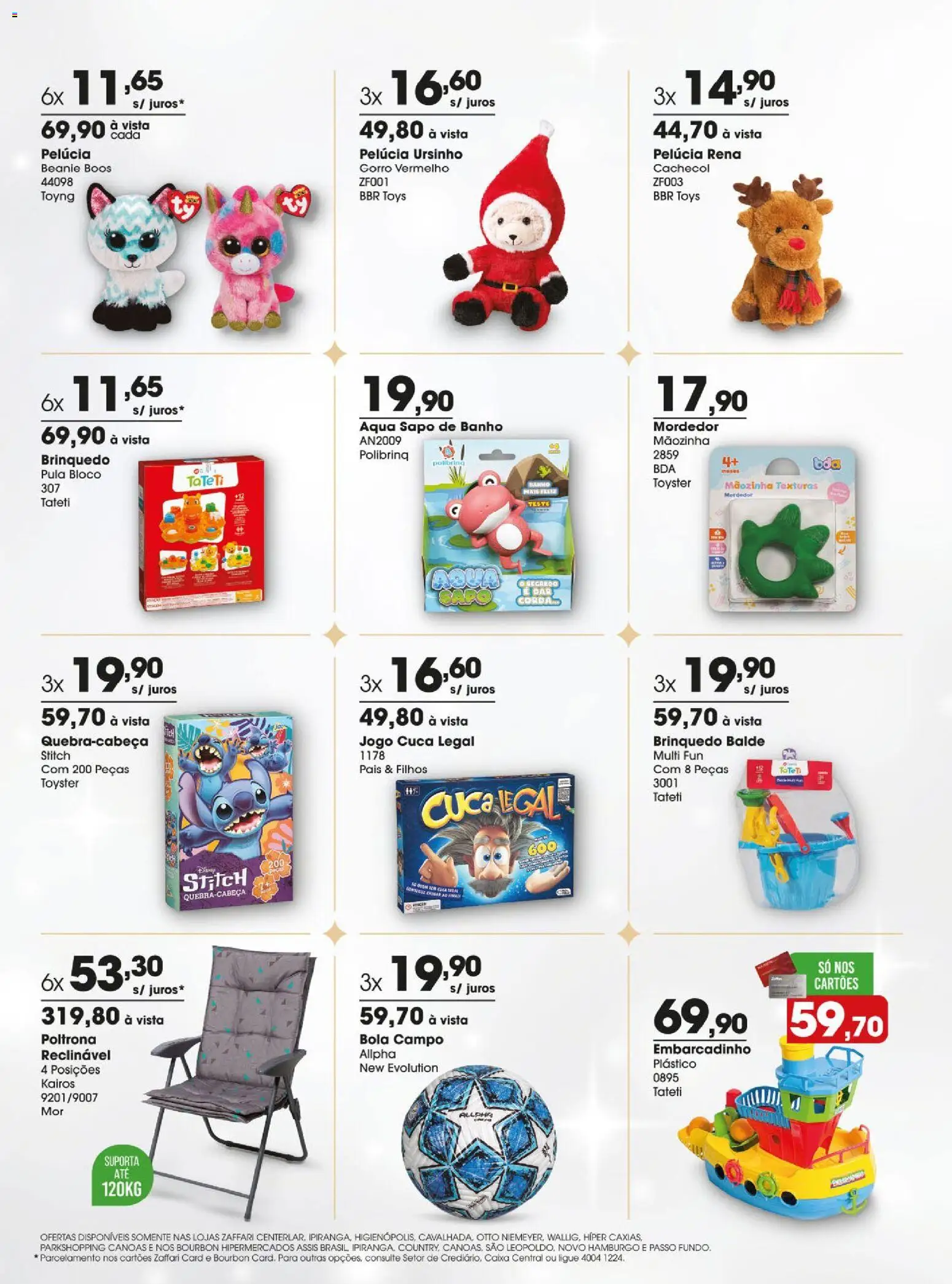 Zaffari Folheto - válido de 08.12.2025 | Página: 9 | Produtos: Caixa, Pelúcia, Gorro, Cachecol