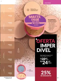 Avon Folheto - válido de 31.08.2025 | Página: 87 | Produtos: Pó compacto, Pó, Espelho