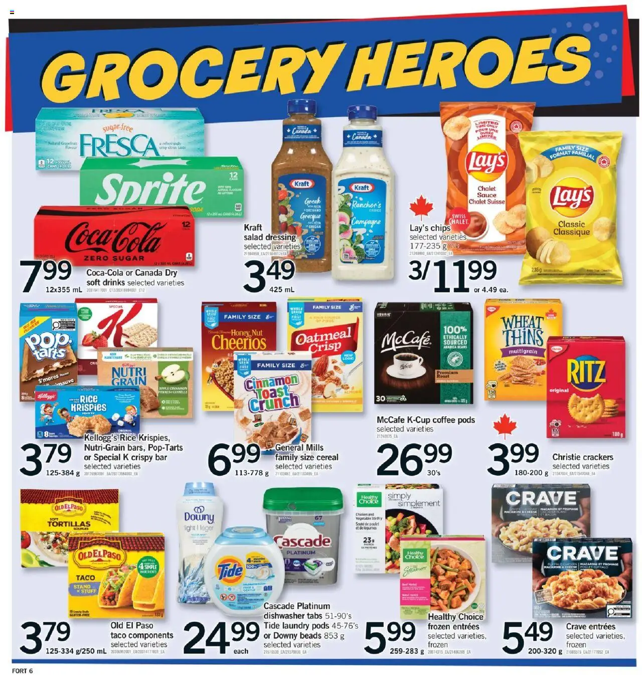 Fortinos flyer valid from 18.09.2025 | Page: 7 | Products: Chips, Dishwasher, Coffee, Chicken