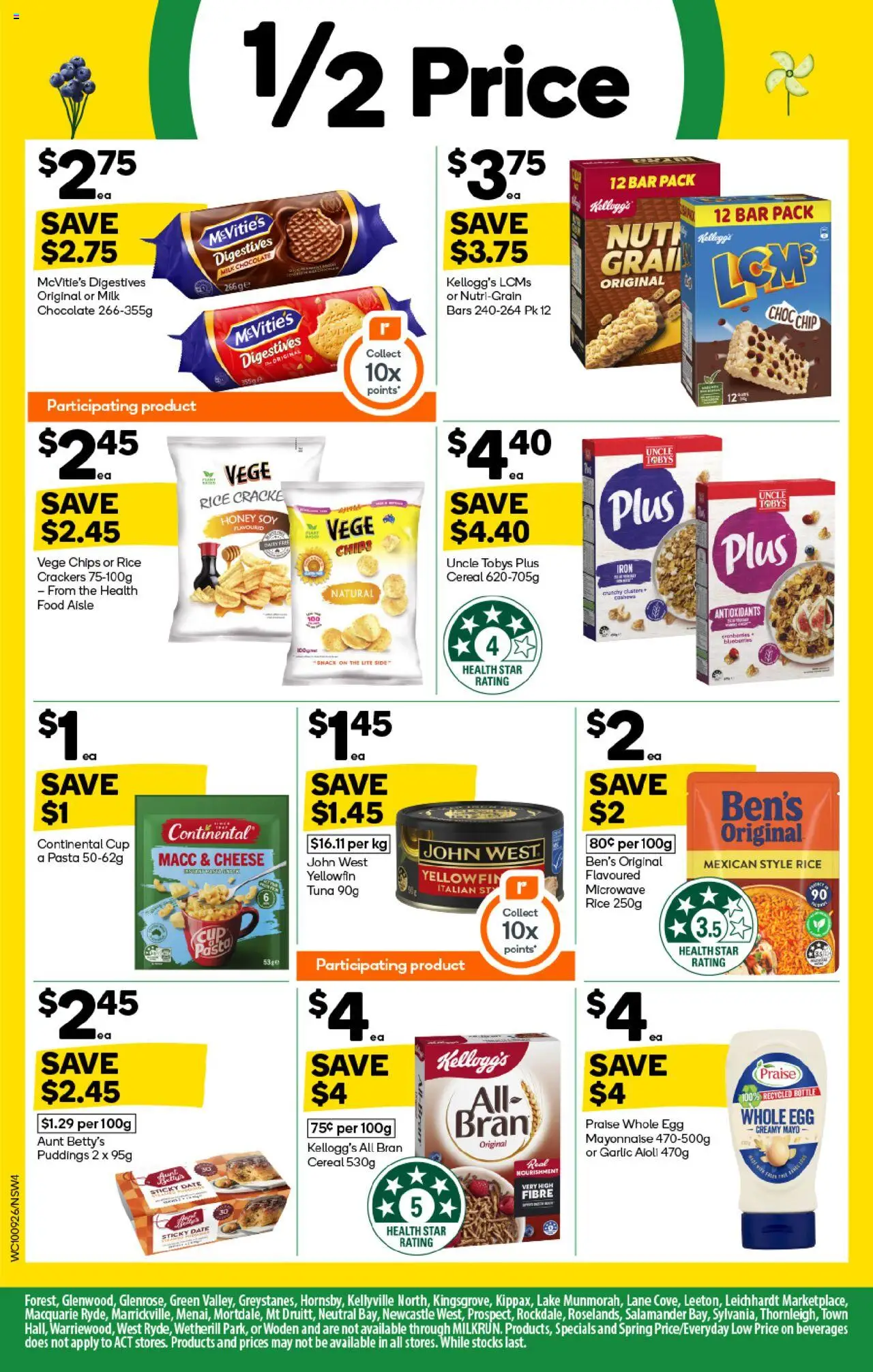 Woolworths catalogue - valid from 10.09.2025 | Page: 4 | Products: Chocolate, Rice, Cereal, Garlic