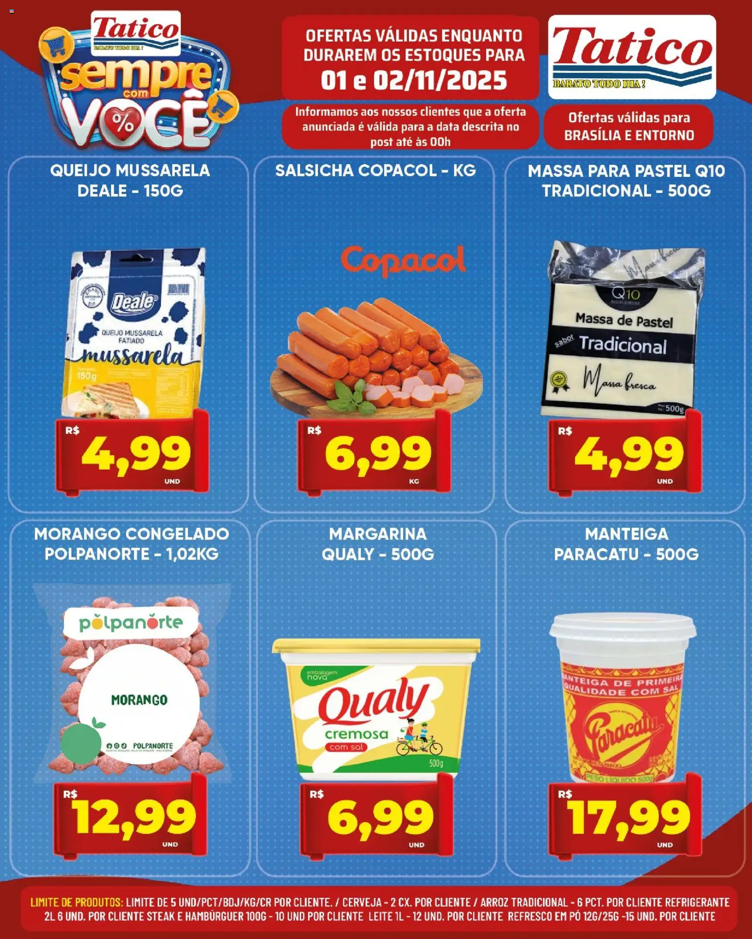 Tatico Folheto - válido de 03.11.2025 | Página: 27 | Produtos: Leite, Manteiga, Cerveja, Massa de pastel