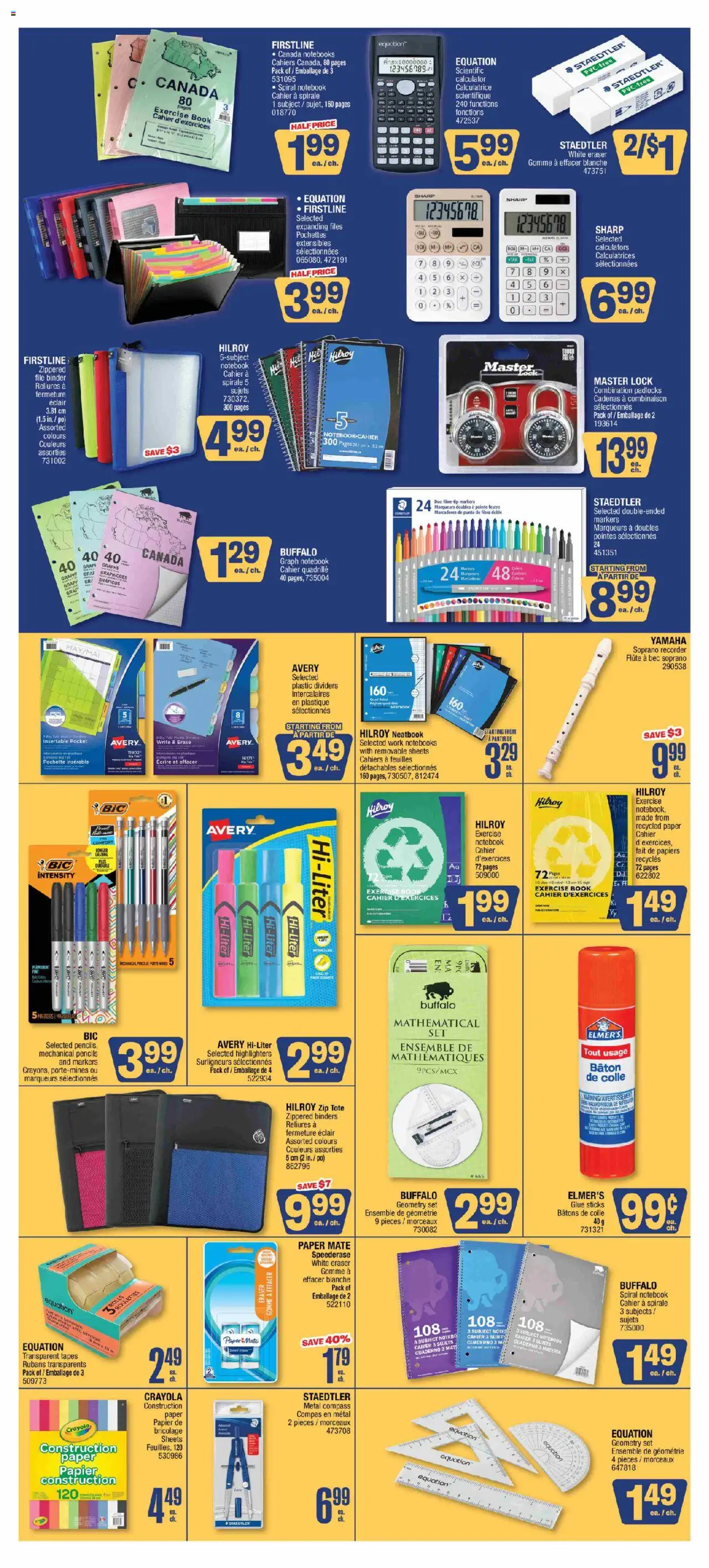Jean Coutu flyer valid from 07.08.2025 | Page: 2 | Products: Notebook, Calculator