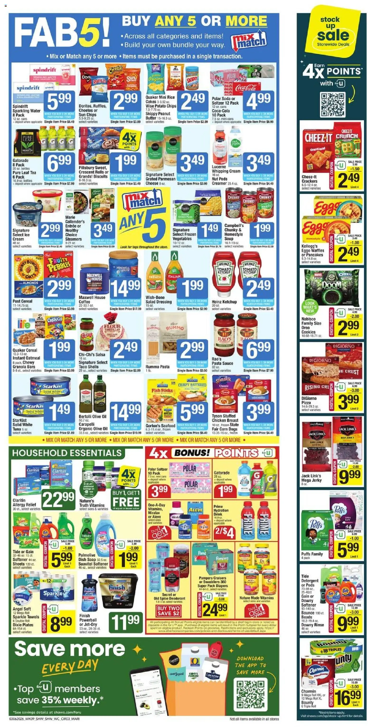 Star Market Weekly Ad - valid from 06.03.2026 | Page: 3 | Products: Coffee, Fish, Detergent, Cream