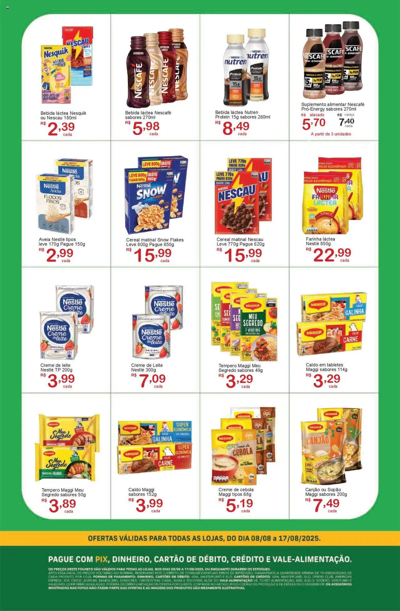 GIGA Atacado Folheto - válido de 08.08.2025 | Página: 2 | Produtos: Base, Carne, Aveia, Frango