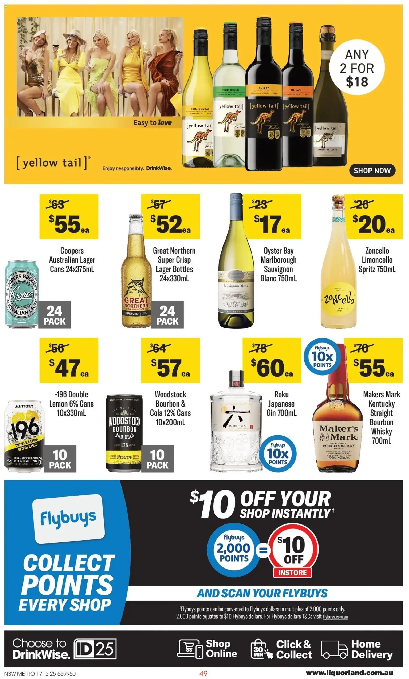 Coles catalogue - valid from 17.12.2025 | Page: 49 | Products: Bourbon, Gin, Lemon