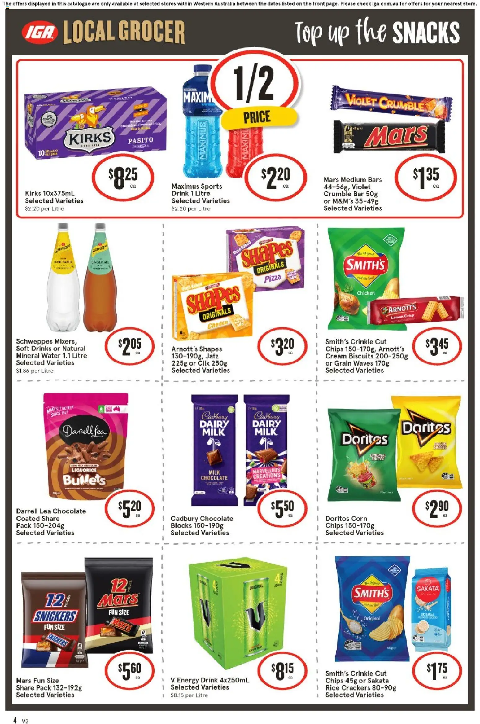 IGA catalogue - valid from 24.12.2025 | Page: 4 | Products: Dairy, Pizza, Chicken, Chips