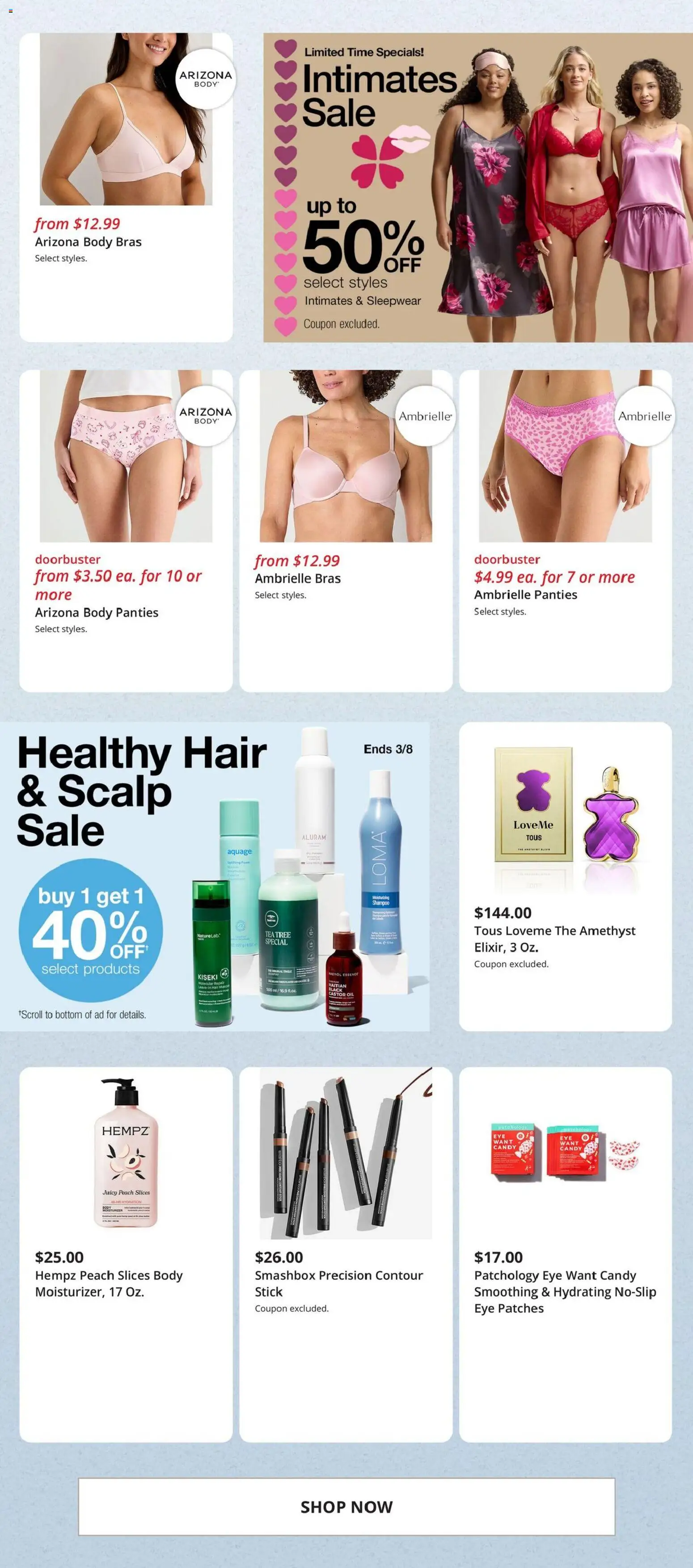 JCPenney Weekly Ad - valid from 13.02.2026 | Page: 7 | Products: Shampoo, Oil, Tea, Panties