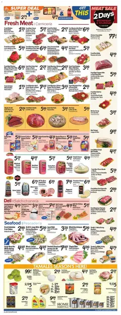 Preview of El Super weekly ads valid from 24.12.2025 | Page: 3 | Products: Ham, Cream, Flakes, Bag