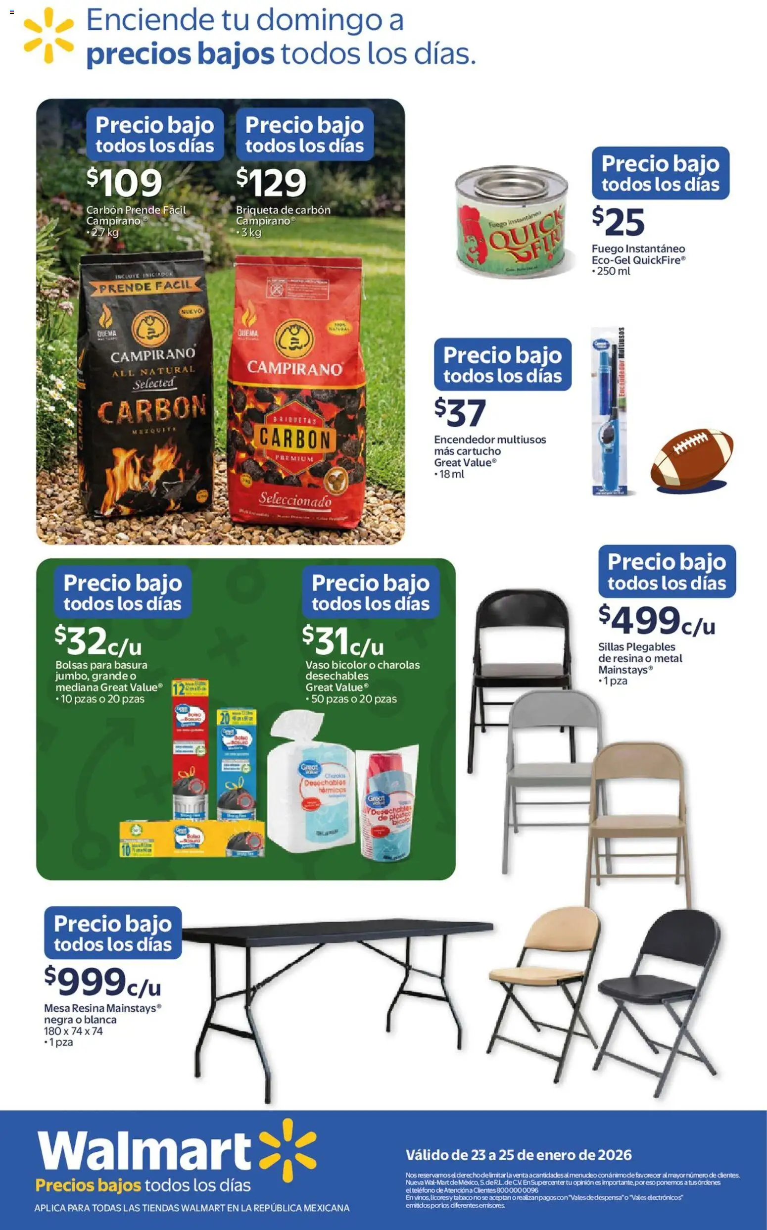 Nuevas ofertas de Walmart válidas en toda la República Mexicana desde el 23.01.2026. ¡Encuentra las mejores ofertas en Walmart catálogo Ofertas! | Página: 7 | Productos: Encendedor, Despensa, Mesa, Teléfono