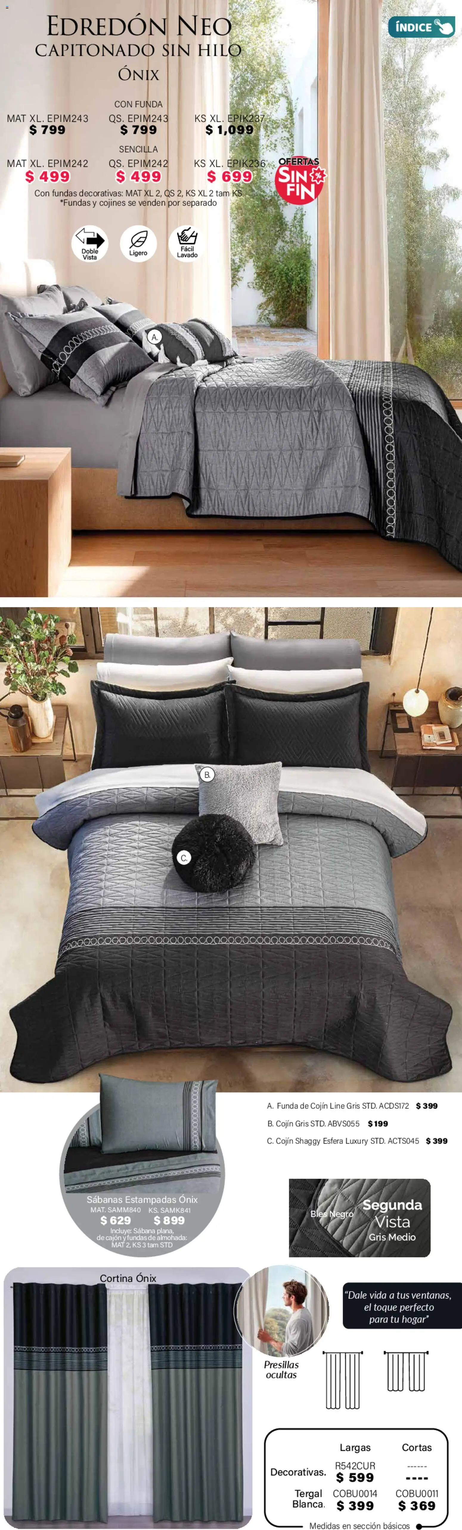 Nuevas ofertas de Colchas Concord válidas en toda la República Mexicana desde el 01.11.2025. ¡Encuentra las mejores ofertas en Colchas Concord Buen Fin! | Página: 12 | Productos: Funda, Almohada, Sabanas