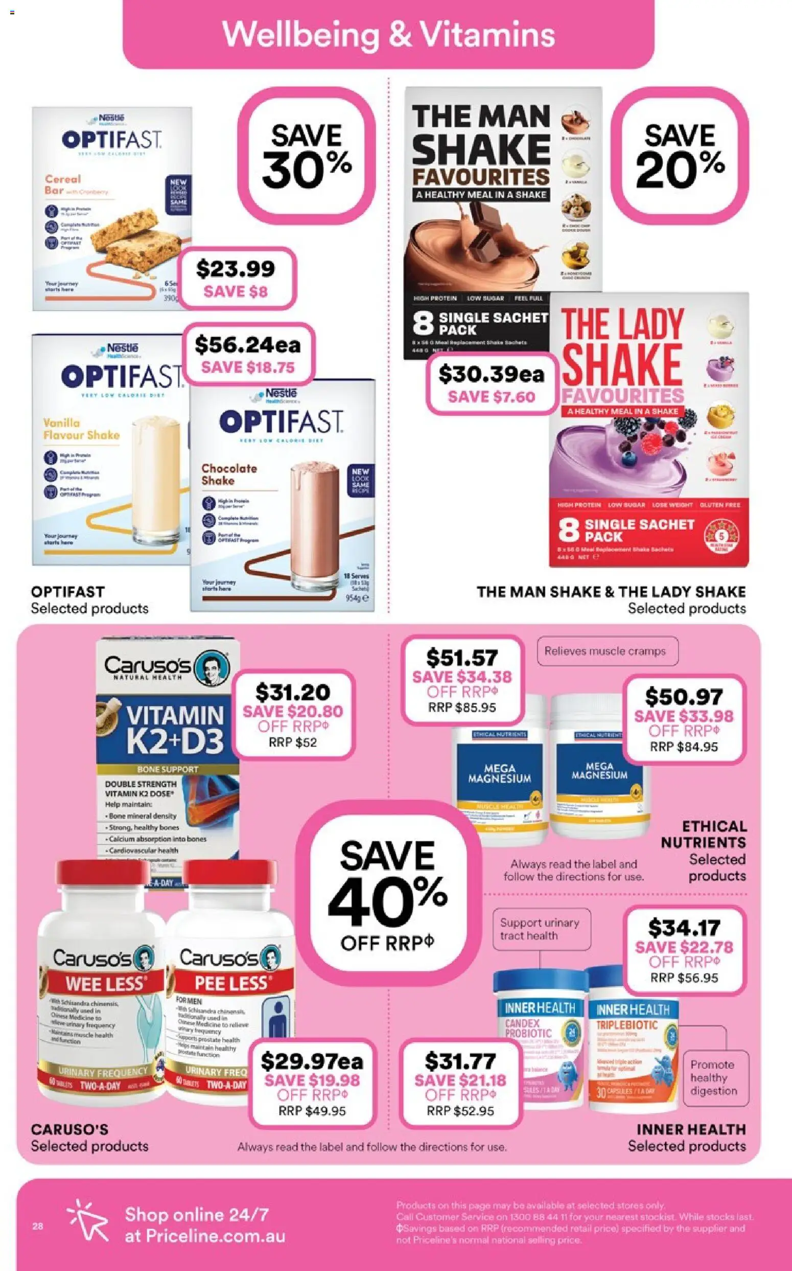 Priceline Pharmacy catalogue - valid from 19.02.2026 | Page: 28 | Products: Chocolate, Sugar, Tablets, Vitamin