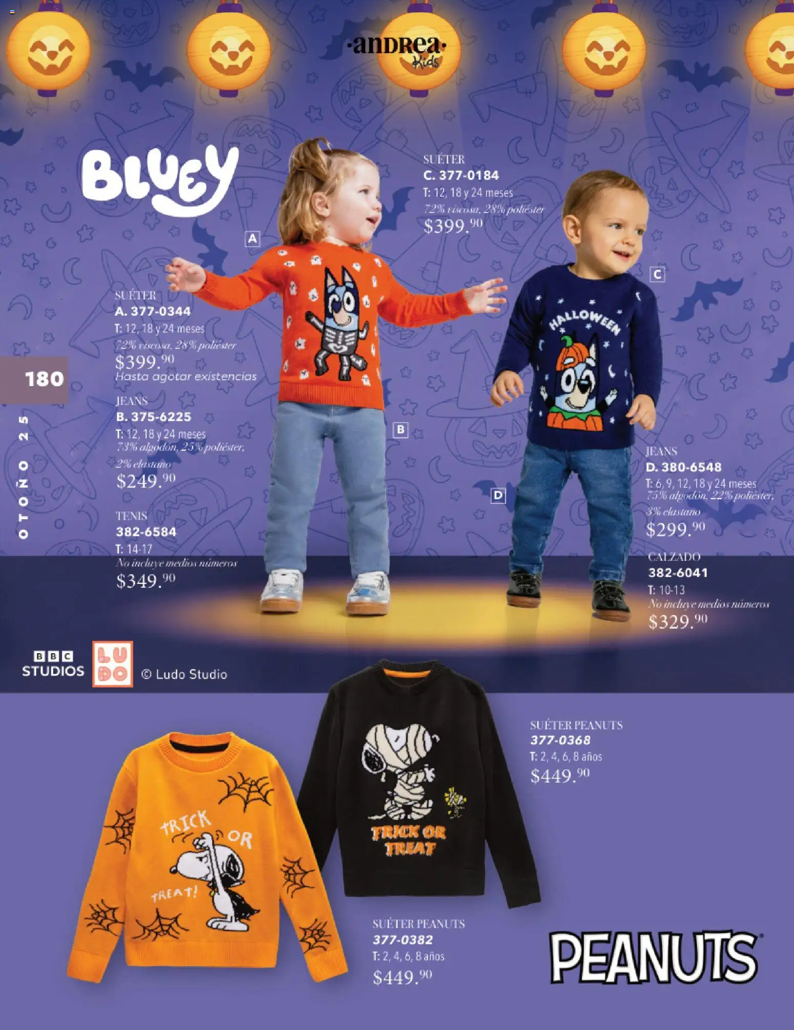 Nuevas ofertas de Andrea válidas en toda la República Mexicana desde el 26.11.2025. ¡Encuentra las mejores ofertas en Andrea catálogo Infantil Baby otoño 2025! | Página: 56 | Productos: Suéter, Tenis