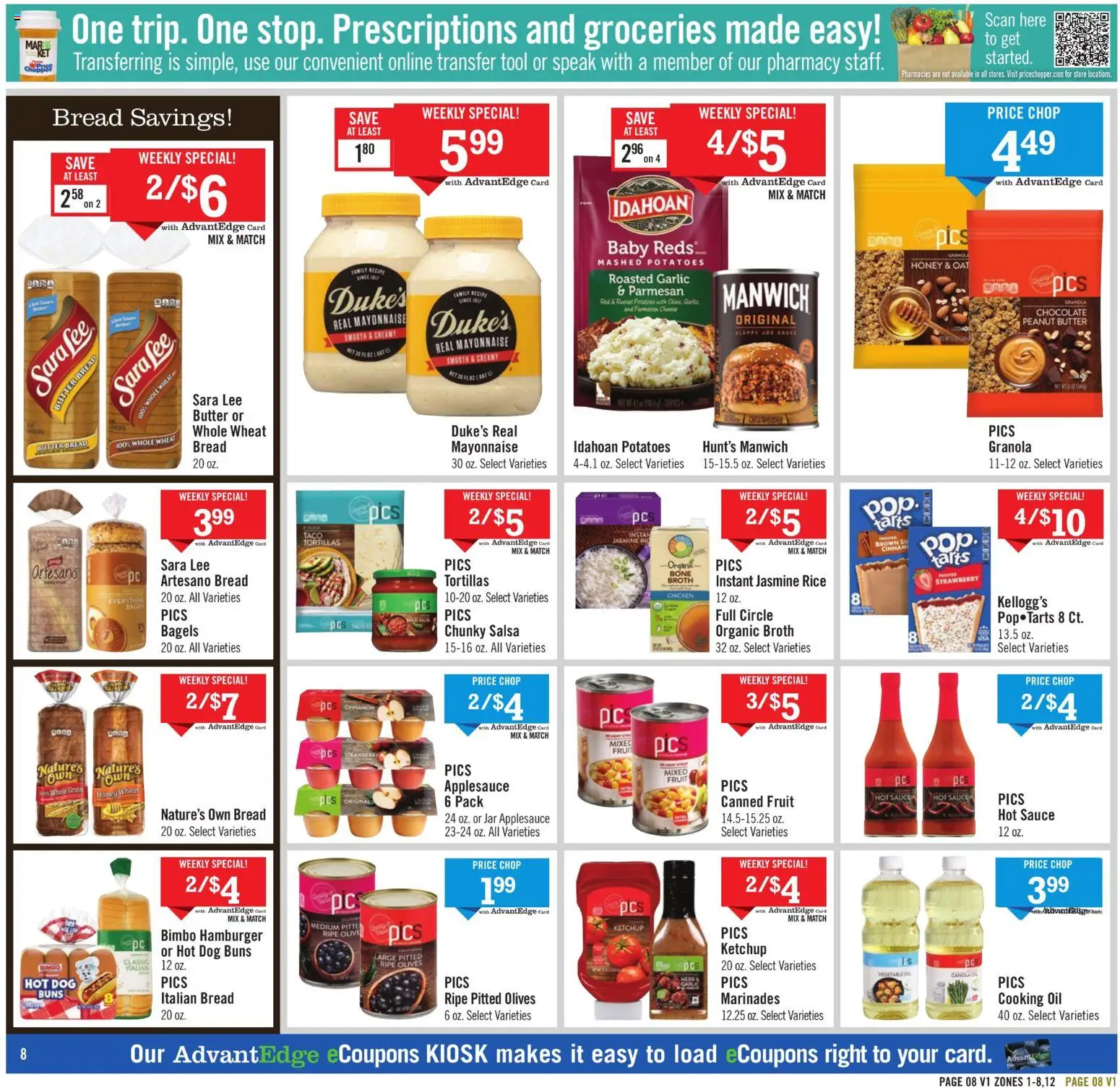 Price Chopper - Weekly Ad - valid from 05.04.2026 | Page: 8 | Products: Oil, Rice, Sauce, Garlic