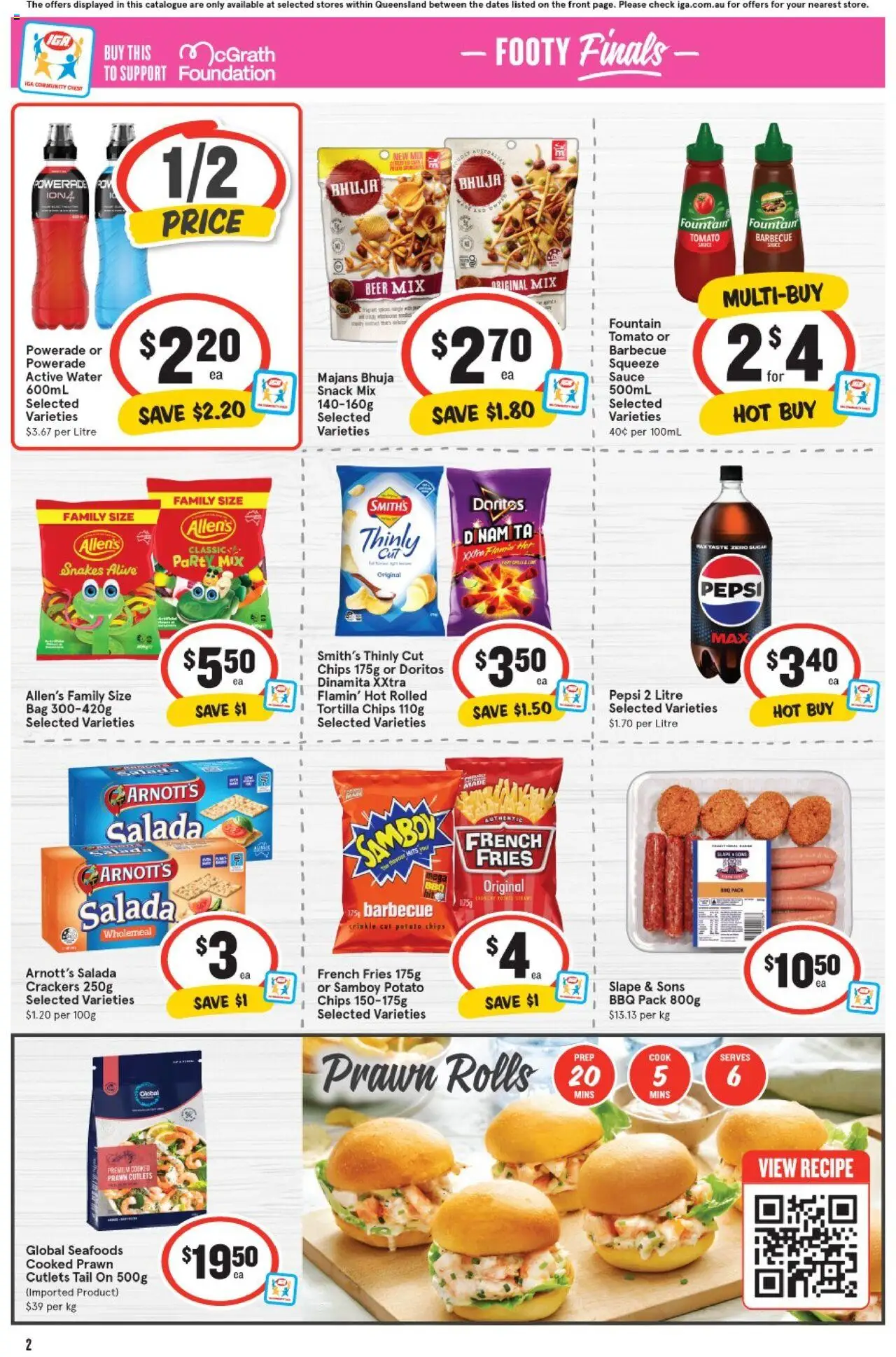 IGA catalogue - valid from 10.09.2025 | Page: 3 | Products: Beer, Pepsi, Sauce, Bag
