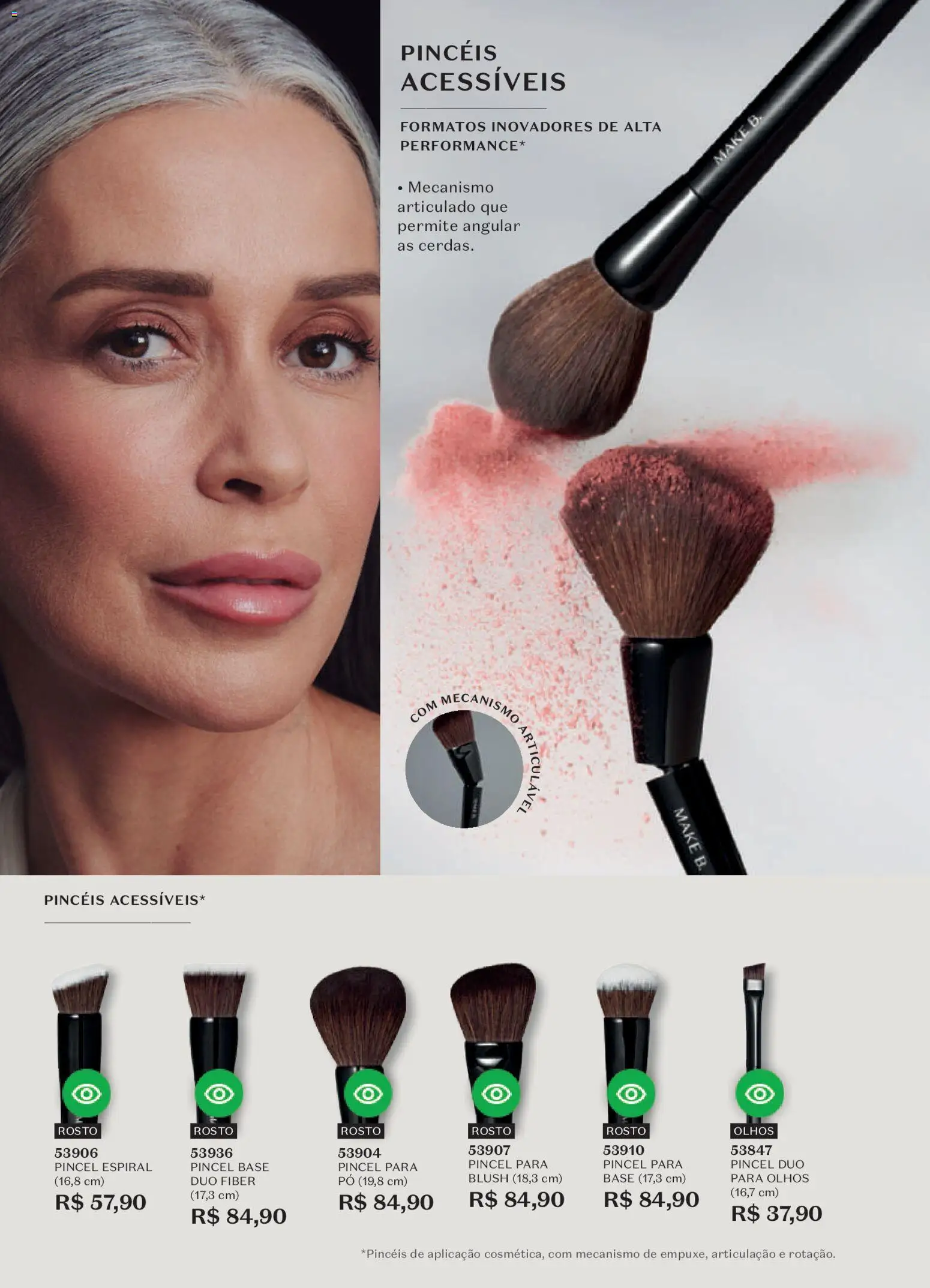 O Boticário Folheto - válido de 23.03.2026 | Página: 127 | Produtos: Pó, Blush, Pincel, Base