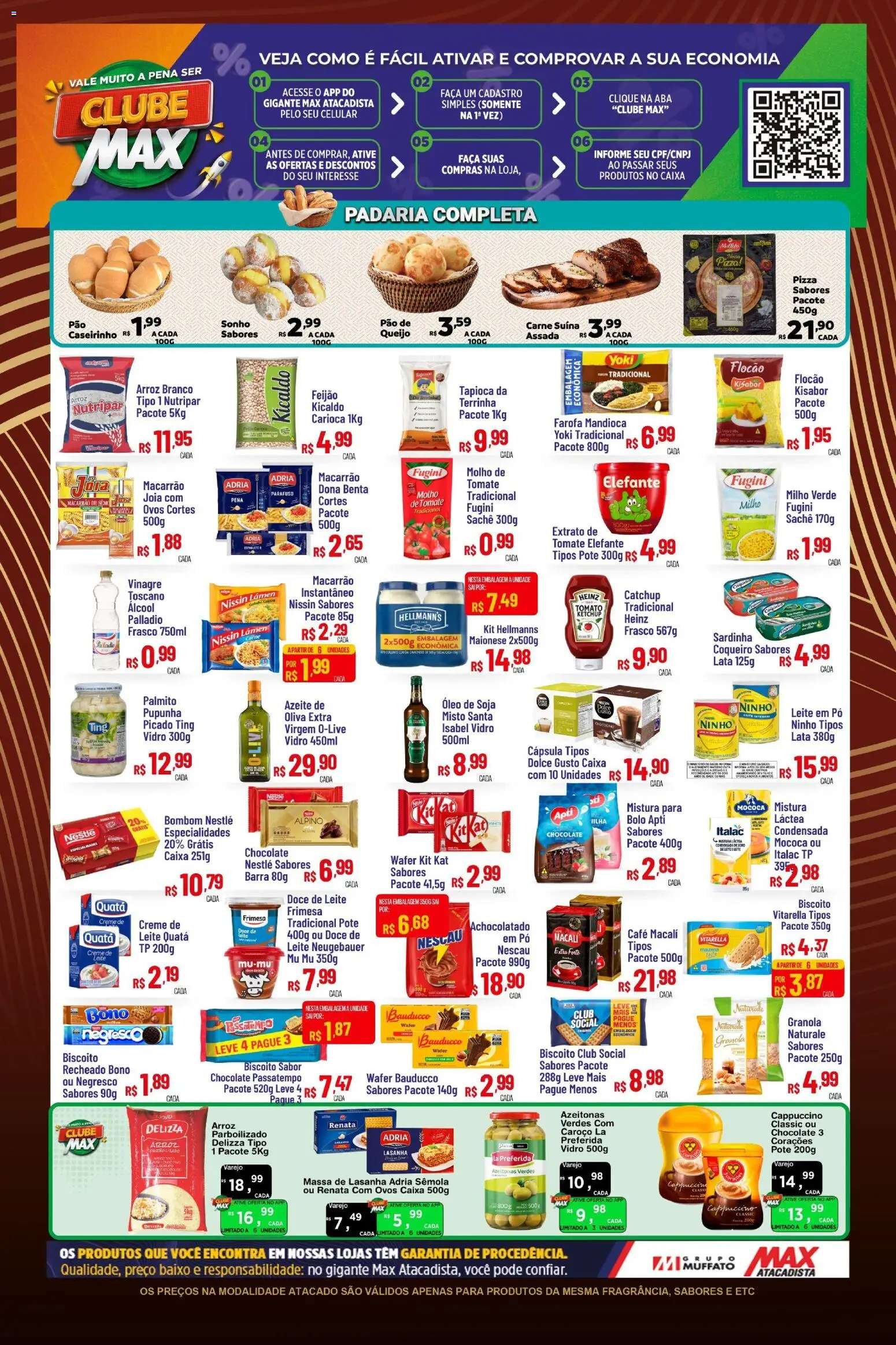 Max Atacadista Folheto - válido de 27.11.2025 | Página: 2 | Produtos: Tapioca, Óleo, Pizza, Macarrão
