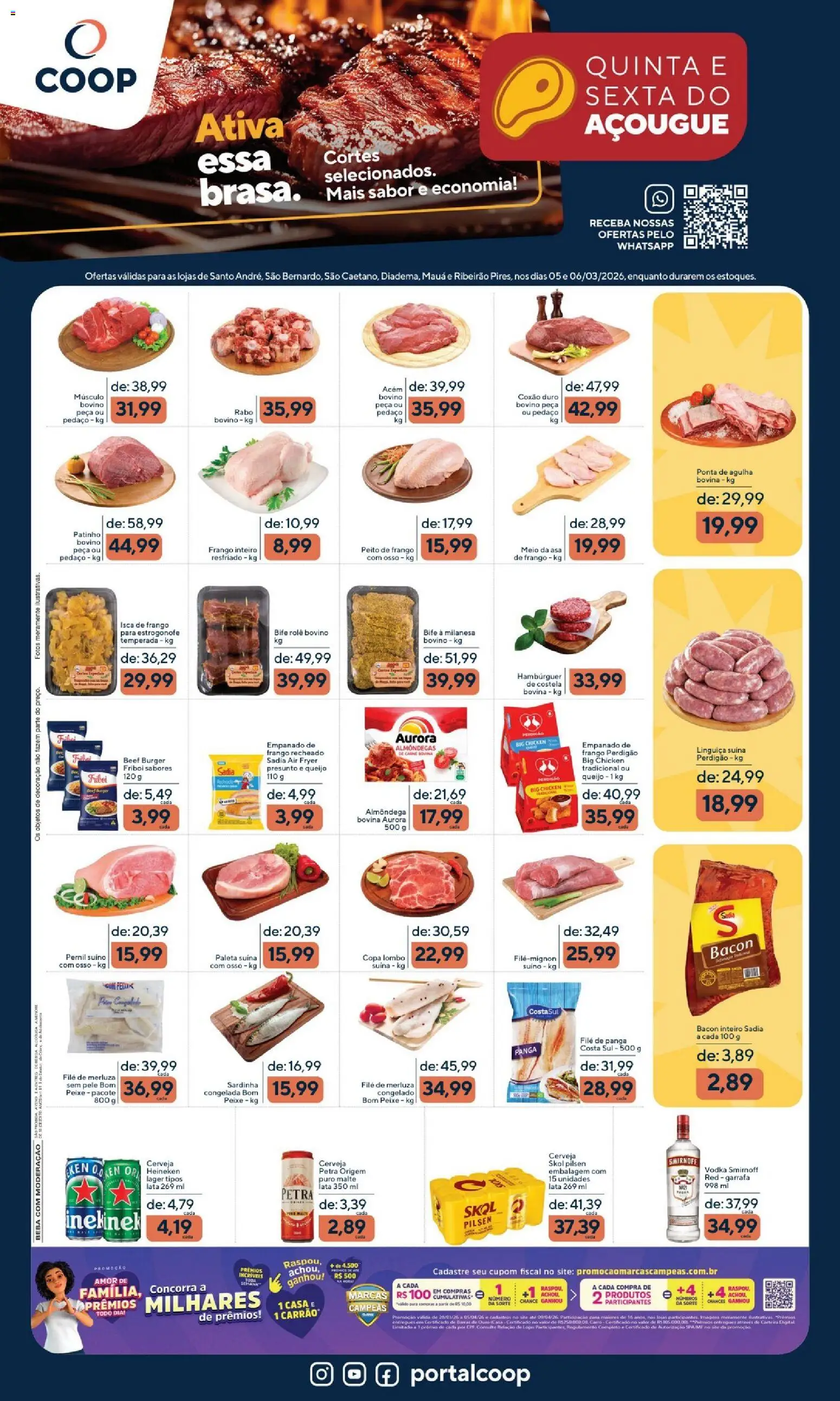 Coop Folheto - válido de 05.03.2026 | Página: 1 | Produtos: Pernil, Presunto, Copa, Carne