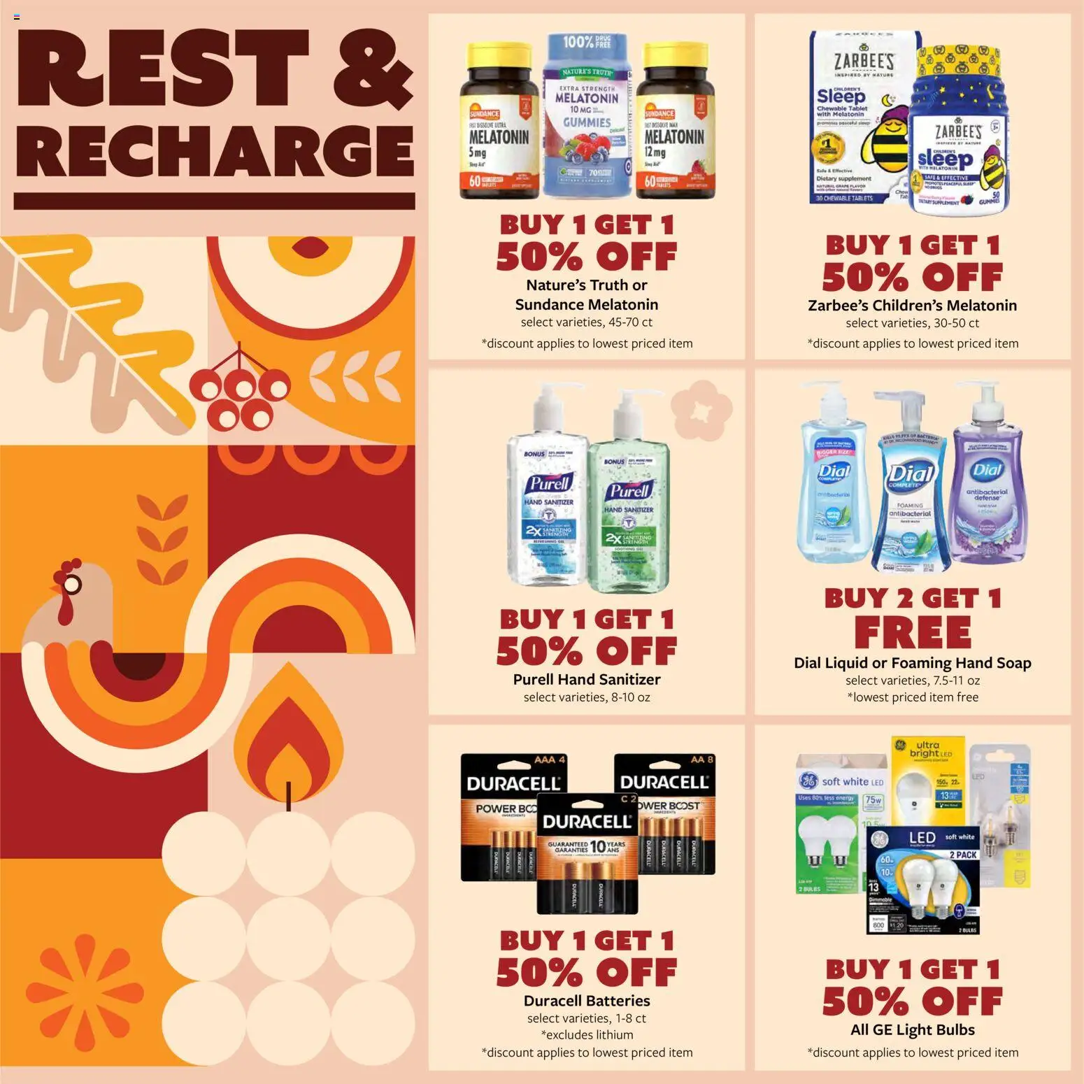 Fareway Weekly Ad - valid from 03.11.2025 | Page: 12 | Products: Melatonin, Safe, Soap, Tablet