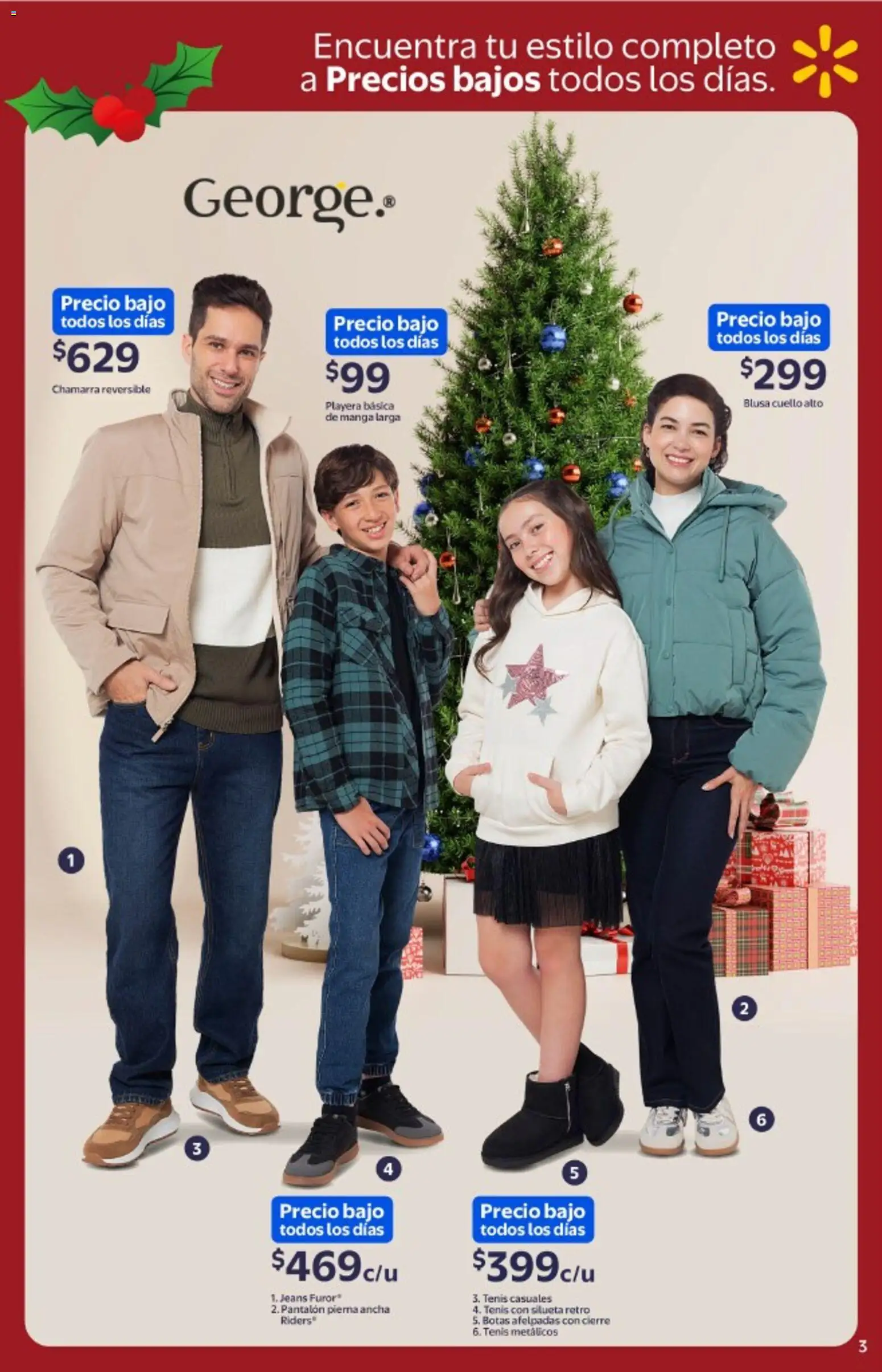 Nuevas ofertas de Walmart válidas en toda la República Mexicana desde el 03.12.2025. ¡Encuentra las mejores ofertas en Walmart catálogo Ropa de invierno ! | Página: 3 | Productos: Tenis, Botas, Chamarra, Manga