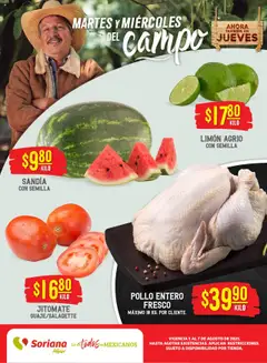 Vista previa de Soriana - Martes y Miércoles del Campo Híper: Tamaulipas (excepto Cd. Victoria y Tampico), nuevo folleto de la tienda, válido en México a partir del 05.08.2025