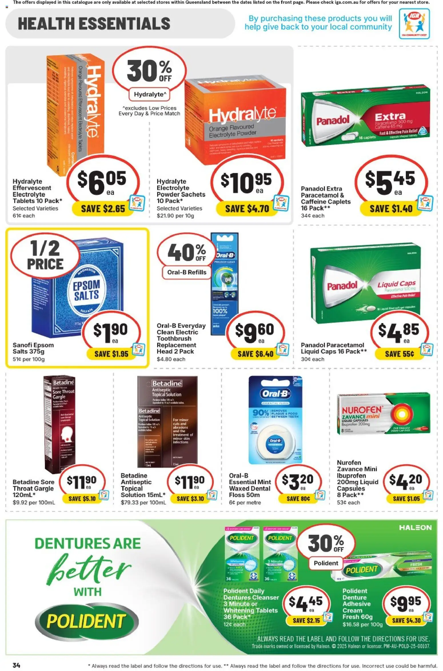 IGA catalogue - valid from 28.01.2026 | Page: 30 | Products: Powder, Toothbrush, Treatment, Tablets