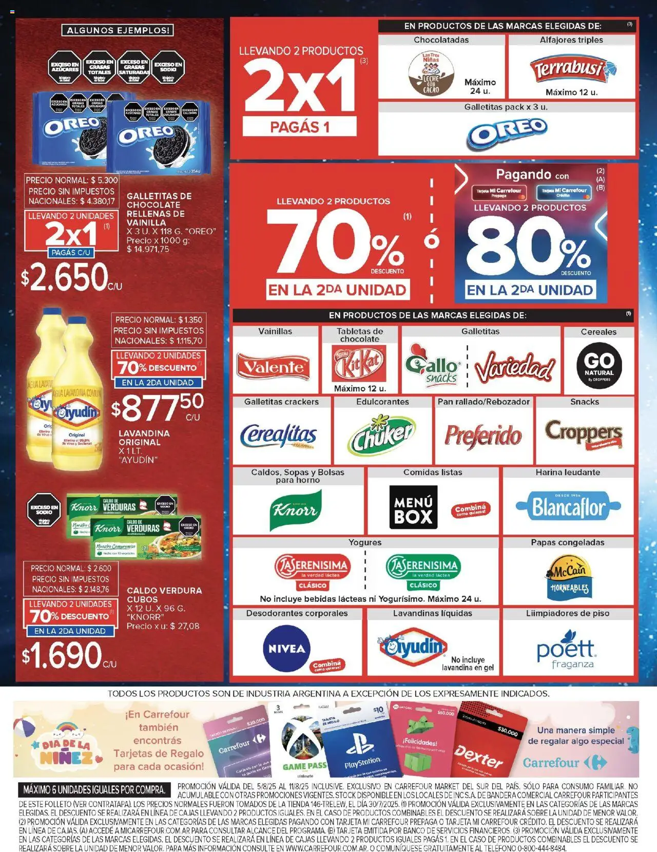 Carrefour Market catálogo - Chubut │ válido desde el 05.08.2025 | Página: 2 | Productos: Banco, Galletitas, Chocolate, Cacao