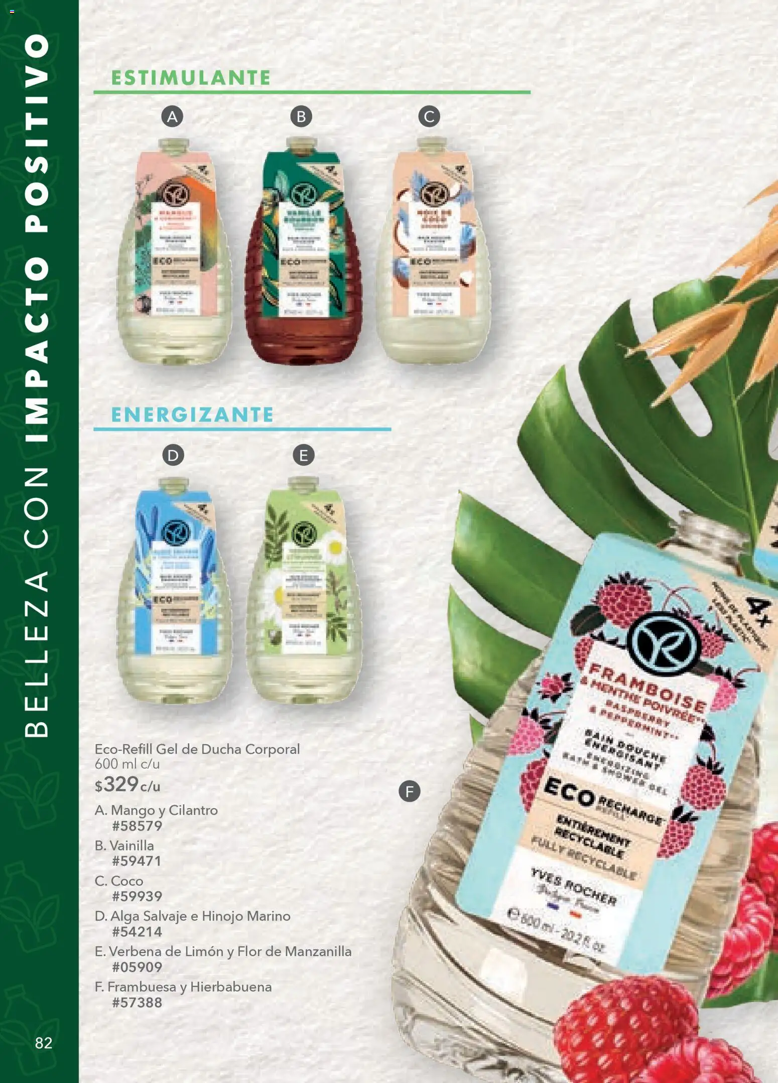 Nuevas ofertas de Yves Rocher válidas en toda la República Mexicana desde el 30.12.2025. ¡Encuentra las mejores ofertas en Yves Rocher campaña 1 2026! | Página: 84 | Productos: Hinojo, Limón, Mango, Gel de ducha