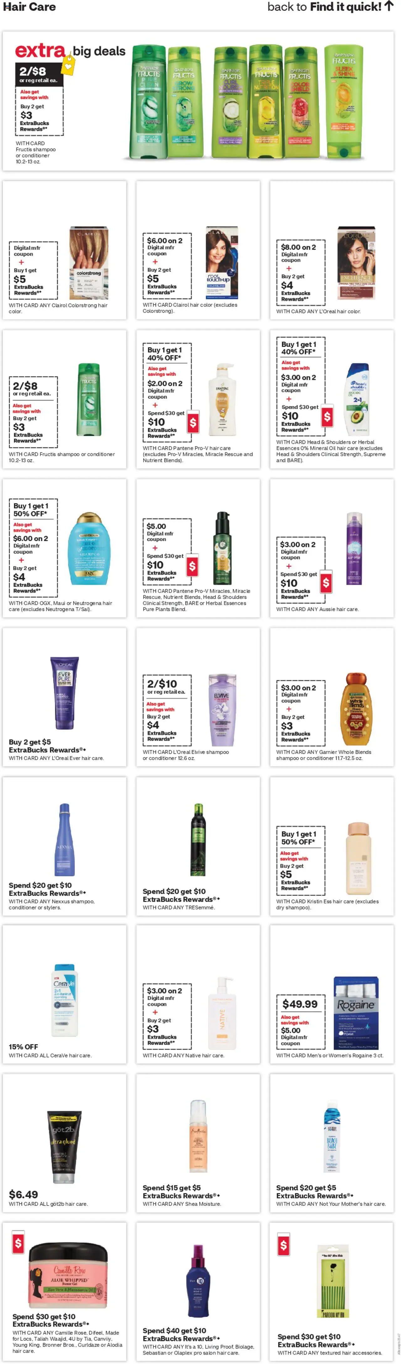 CVS Pharmacy Weekly Ad - WV - valid from 03.08.2025 | Page: 12 | Products: Shampoo, Hair color, Oil, Aloe Vera