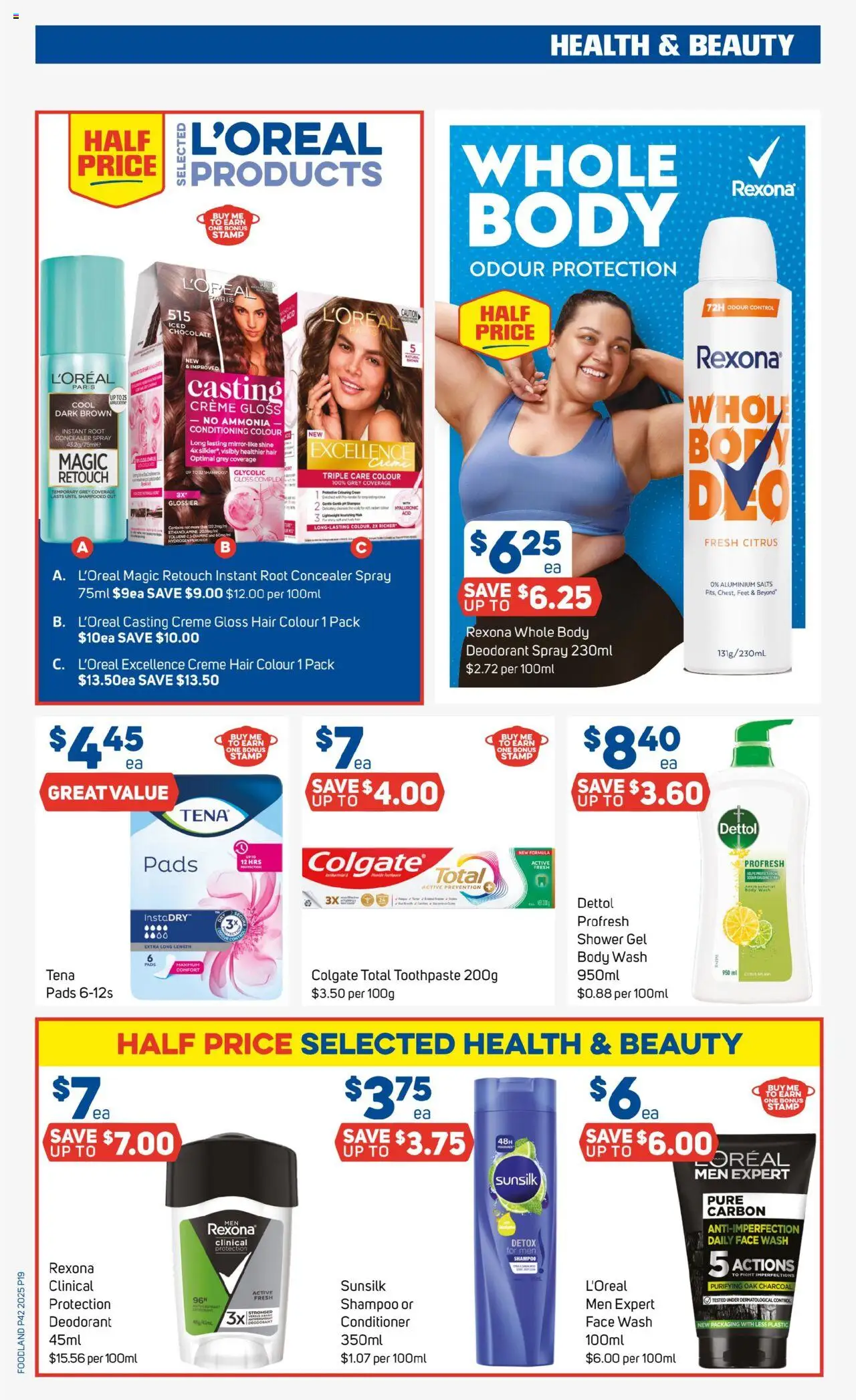Foodland catalogue - valid from 15.10.2025 | Page: 19 | Products: Conditioner, Chocolate, Hair colour, Shower gel