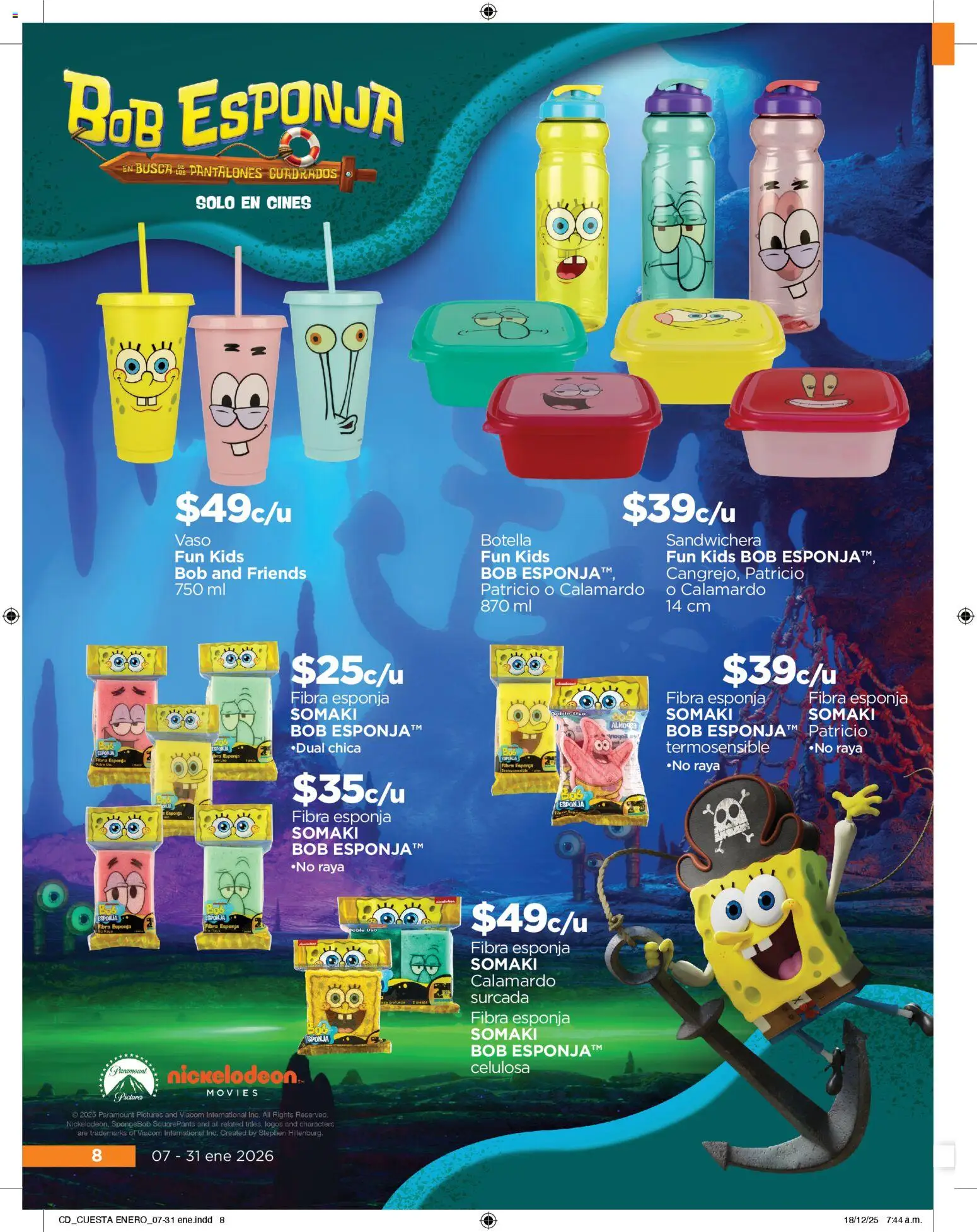 Nuevas ofertas de Chedraui válidas en toda la República Mexicana desde el 07.01.2026. ¡Encuentra las mejores ofertas en Chedraui folleto Cuesta menos llevarte más! | Página: 8 | Productos: Pantalones, Sandwichera, Esponja, Botella