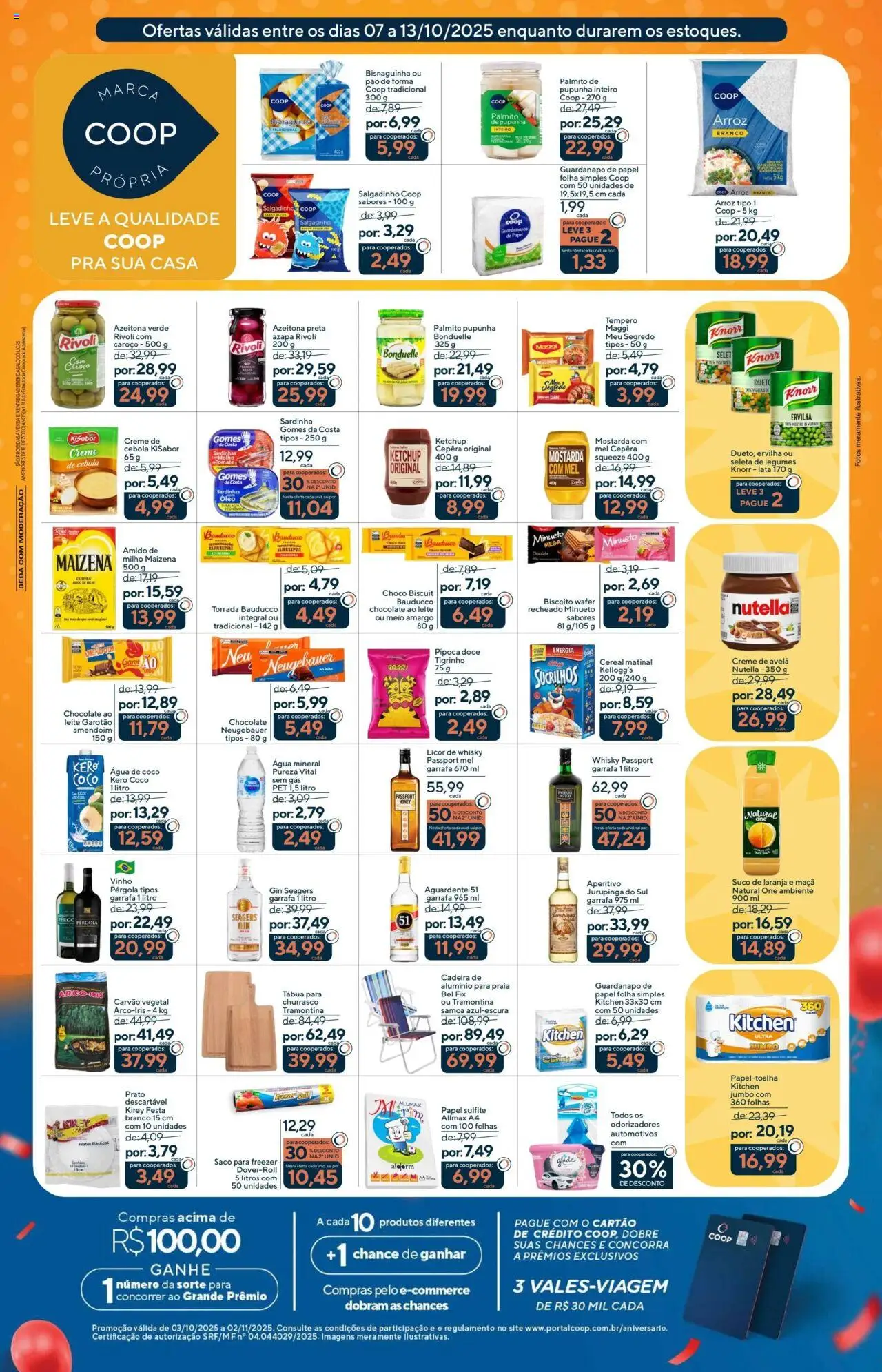 Coop Folheto - válido de 07.10.2025 | Página: 3 | Produtos: Ervilha, Biscoito, Pão, Mel