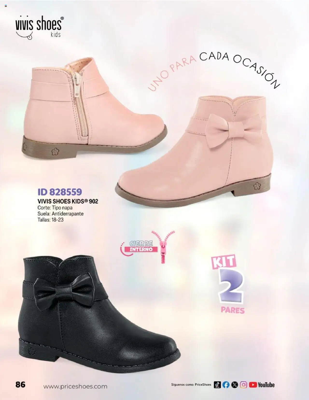 Nuevas ofertas de Price Shoes válidas en toda la República Mexicana desde el 23.04.2025. ¡Encuentra las mejores ofertas en Price Shoes catálogo Kids! | Página: 86