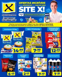 X Supermercados ofertas Imperdíveis - Pré-Visualização do folheto da loja X Supermercados, válido de 06.04.2026