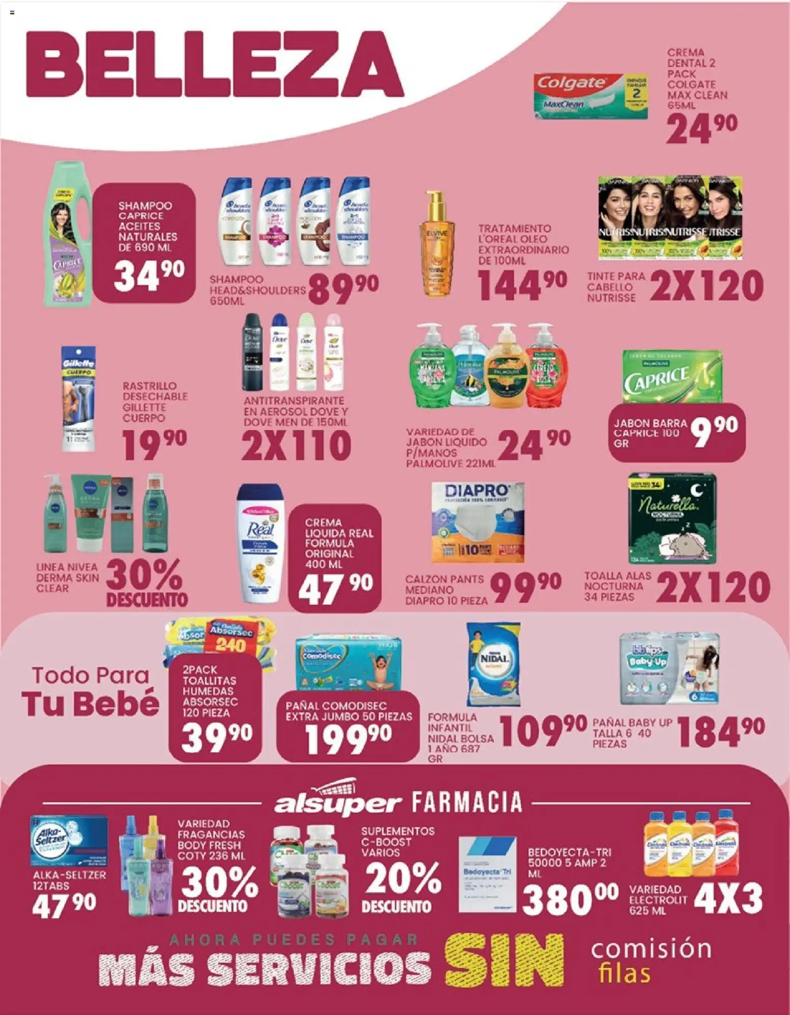 Nuevas ofertas de Alsuper válidas en toda la República Mexicana desde el 06.03.2026. ¡Encuentra las mejores ofertas en Alsuper folleto Chihuahua-Estado! | Página: 4 | Productos: Jabón líquido, Crema, Rastrillo, Jabón
