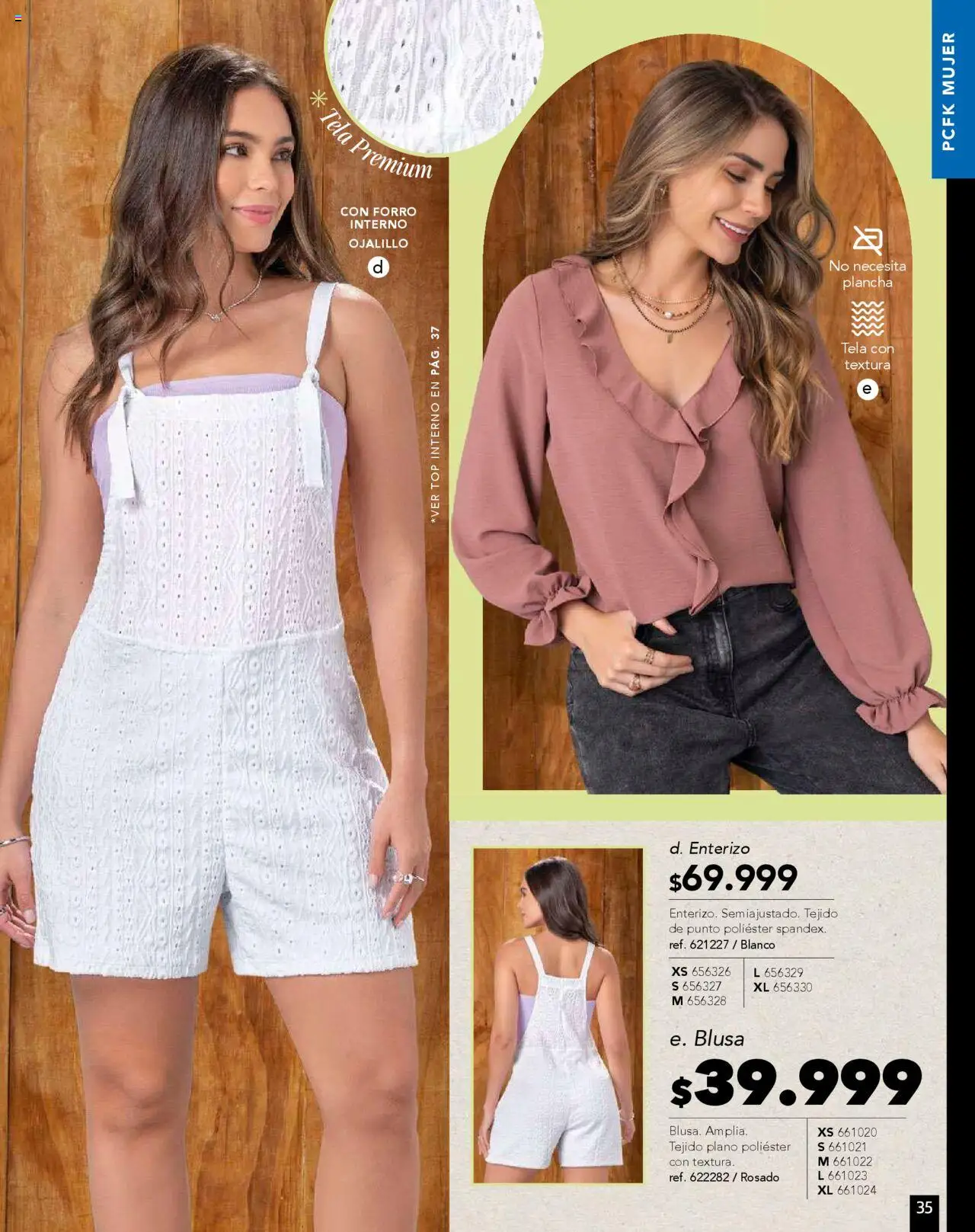 Pacifika revista - valida desde el 01.08.2025 | Página: 40 | Productos: Plancha, Top, Blusa, Enterizo