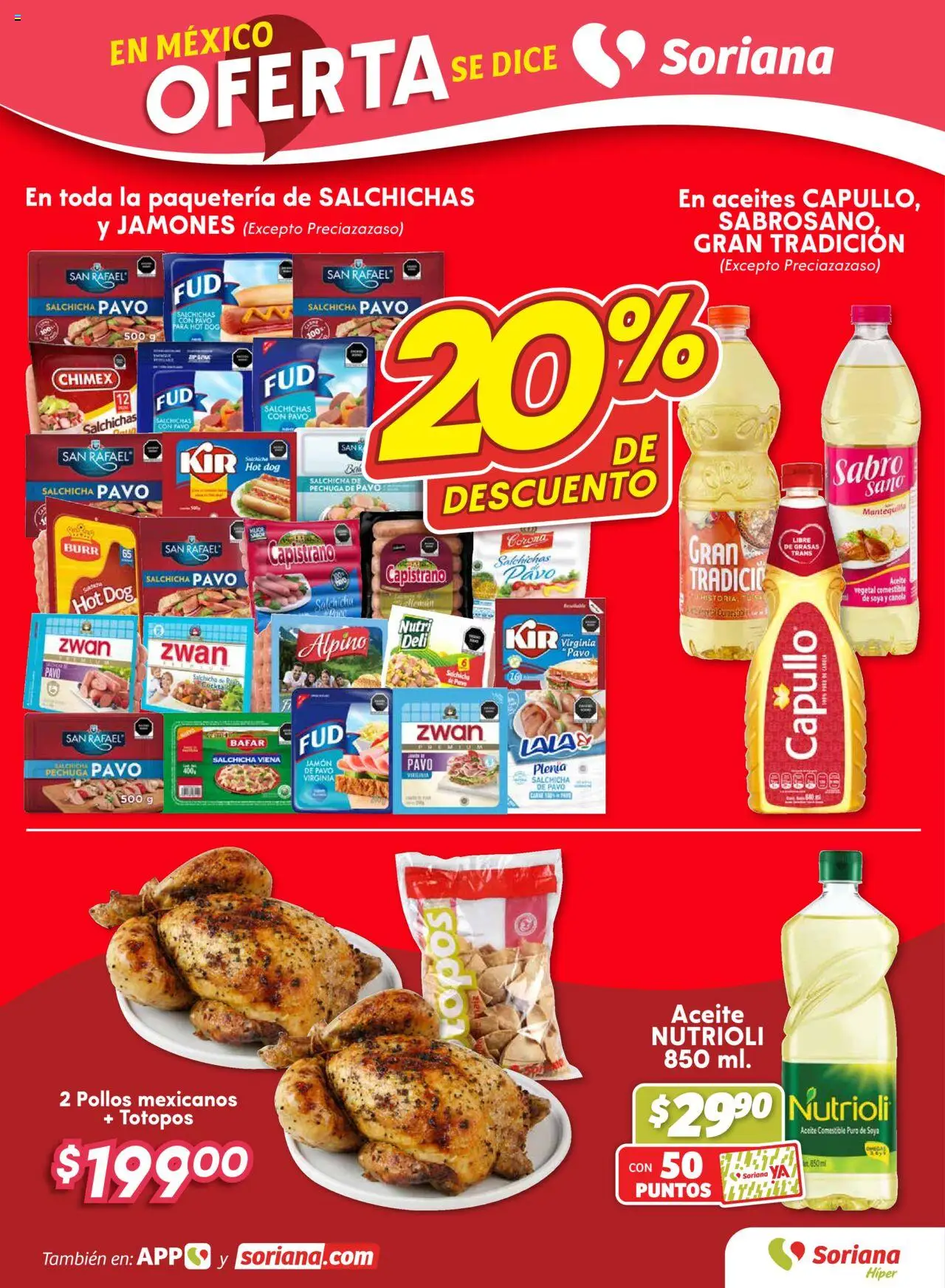 Nuevas ofertas de Soriana válidas en toda la República Mexicana desde el 18.09.2025. ¡Encuentra las mejores ofertas en Soriana - Folleto! | Página: 3