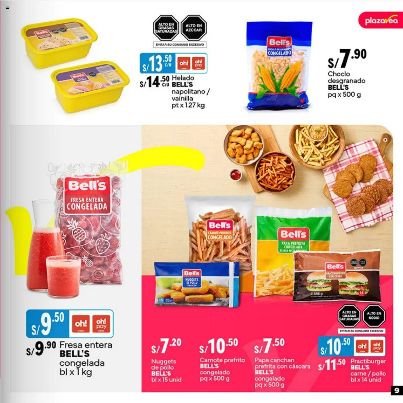 Catálogo Plaza Vea válido desde 16.06.2025 | Página: 9 | Productos: Carne de pollo, Helado