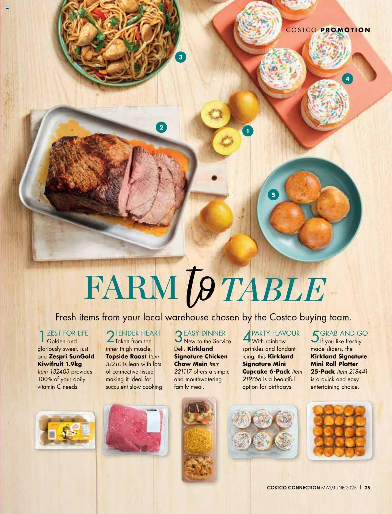 Costco catalogue - valid from 01.05.2025 | Page: 35 | Products: Table, Chicken, Kiwifruit, Vitamin